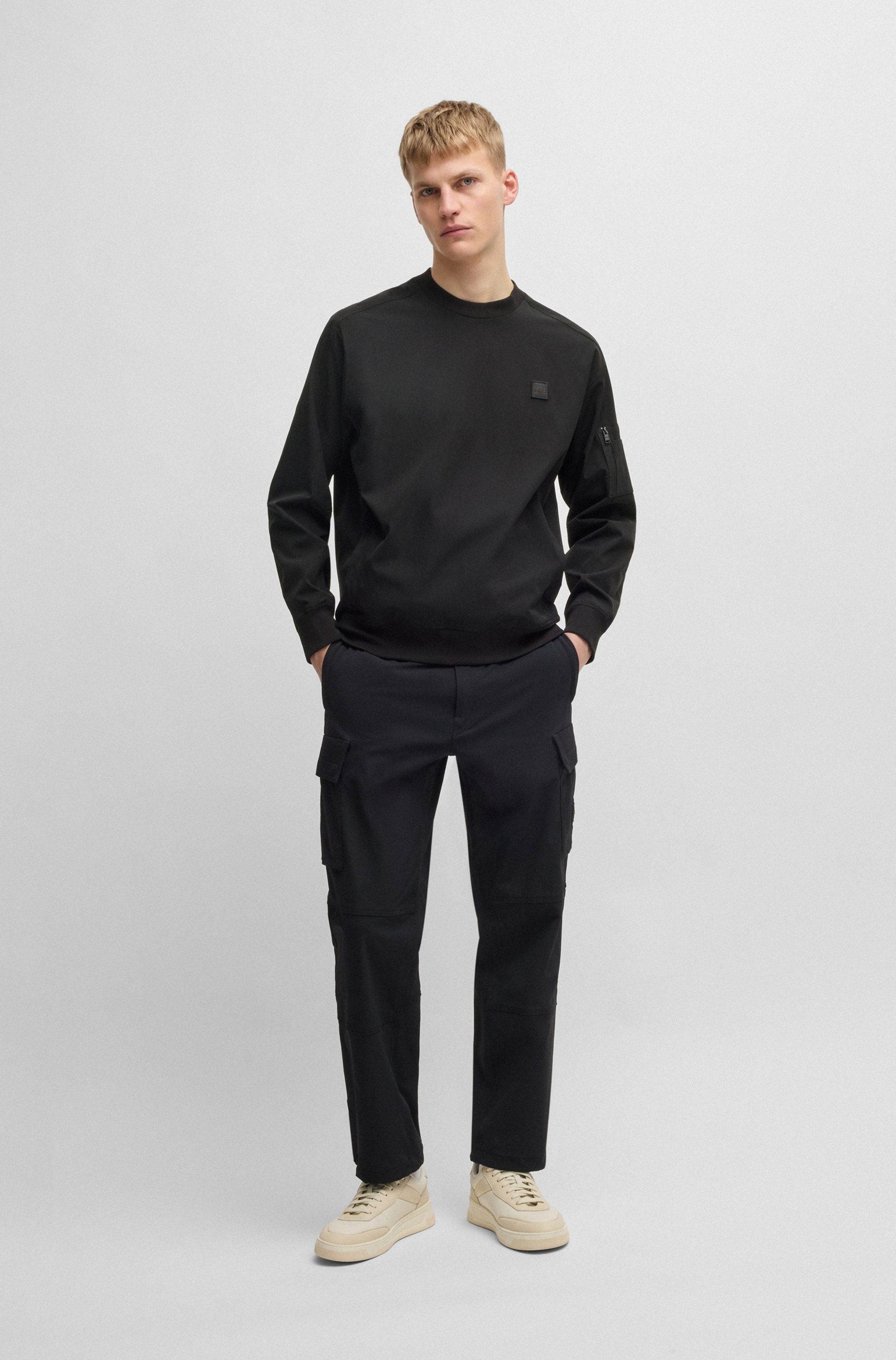 Boss Orange Sweater met logo-badge
