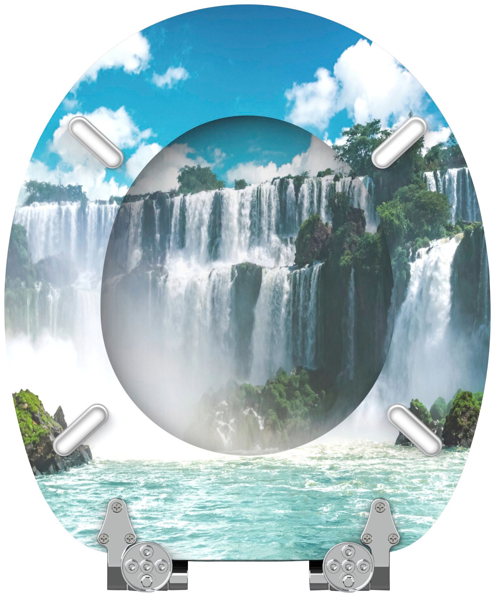 Sanilo Toiletzitting Waterval met soft-closemechanisme