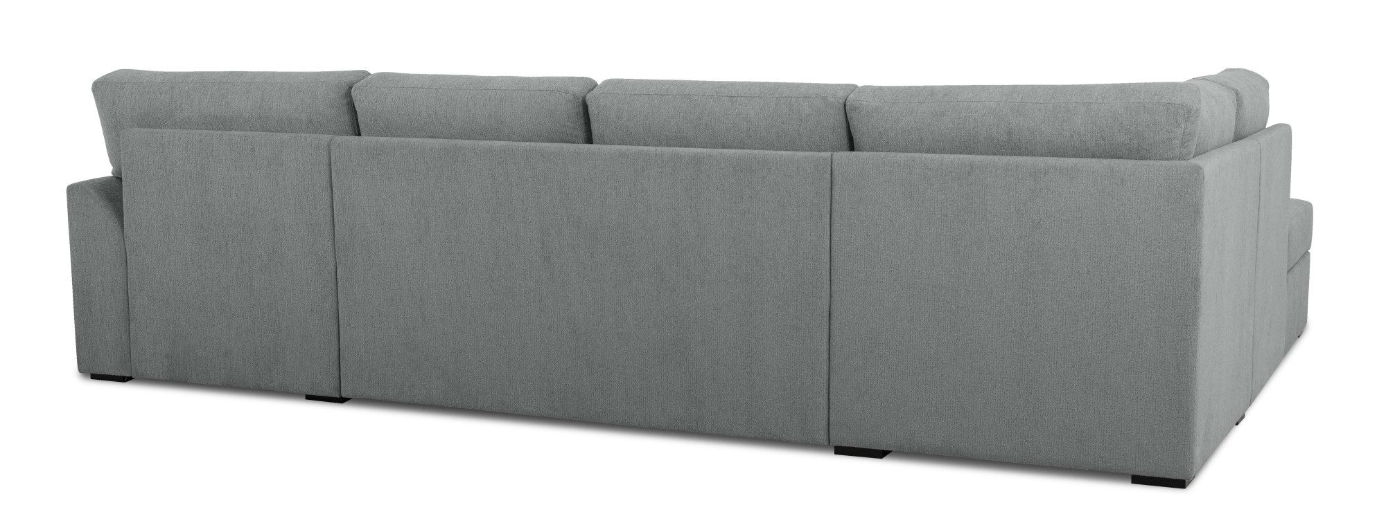 Home affaire Zithoek Citry Breedte 309 cm, chenille, bedfunctie, bedlade, U-vorm
