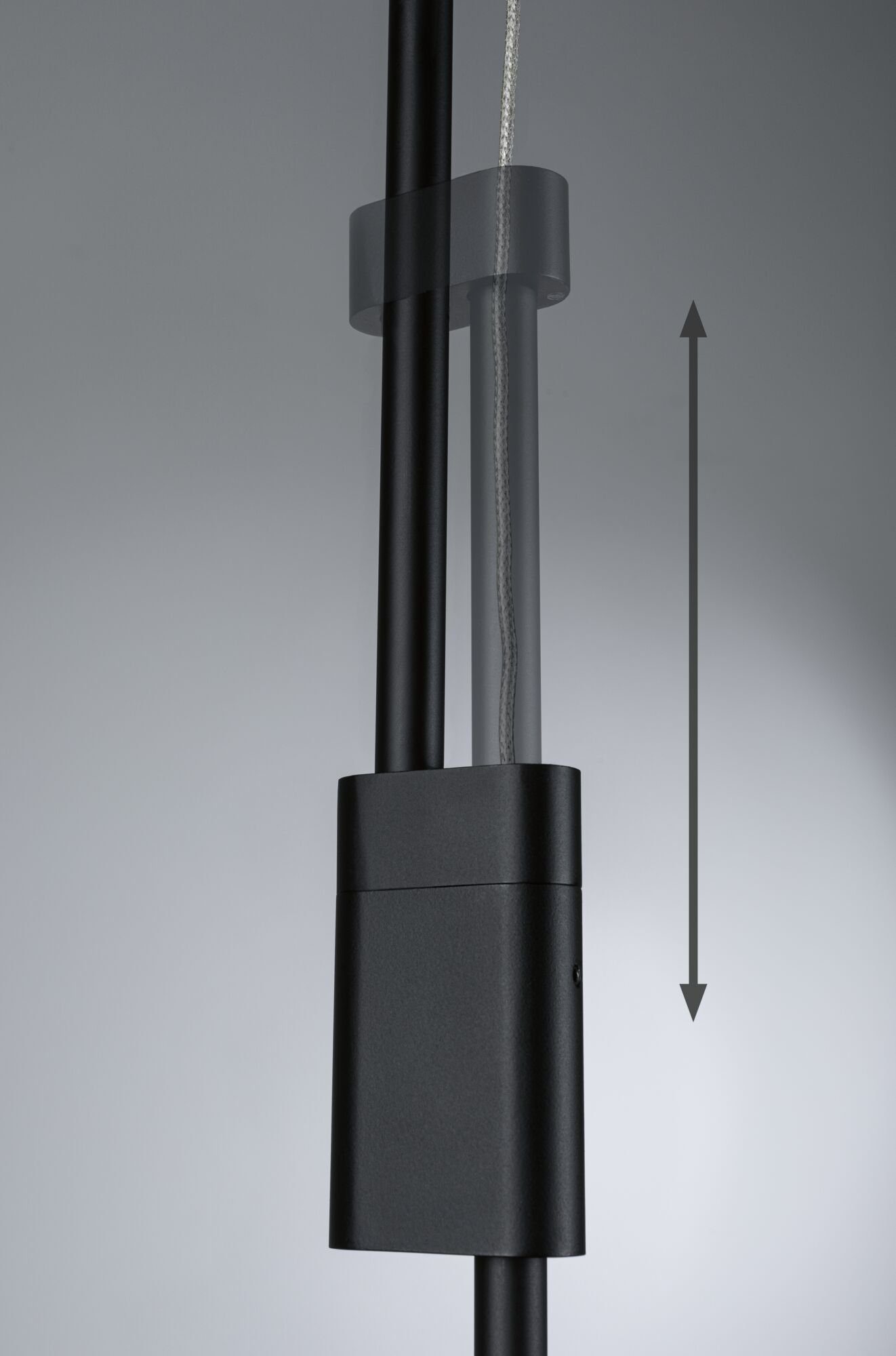 Paulmann Led-hanglamp Puric Pane Effect 6x 6,5W Zwart 230V Metaal/Kunststof (1 stuk)