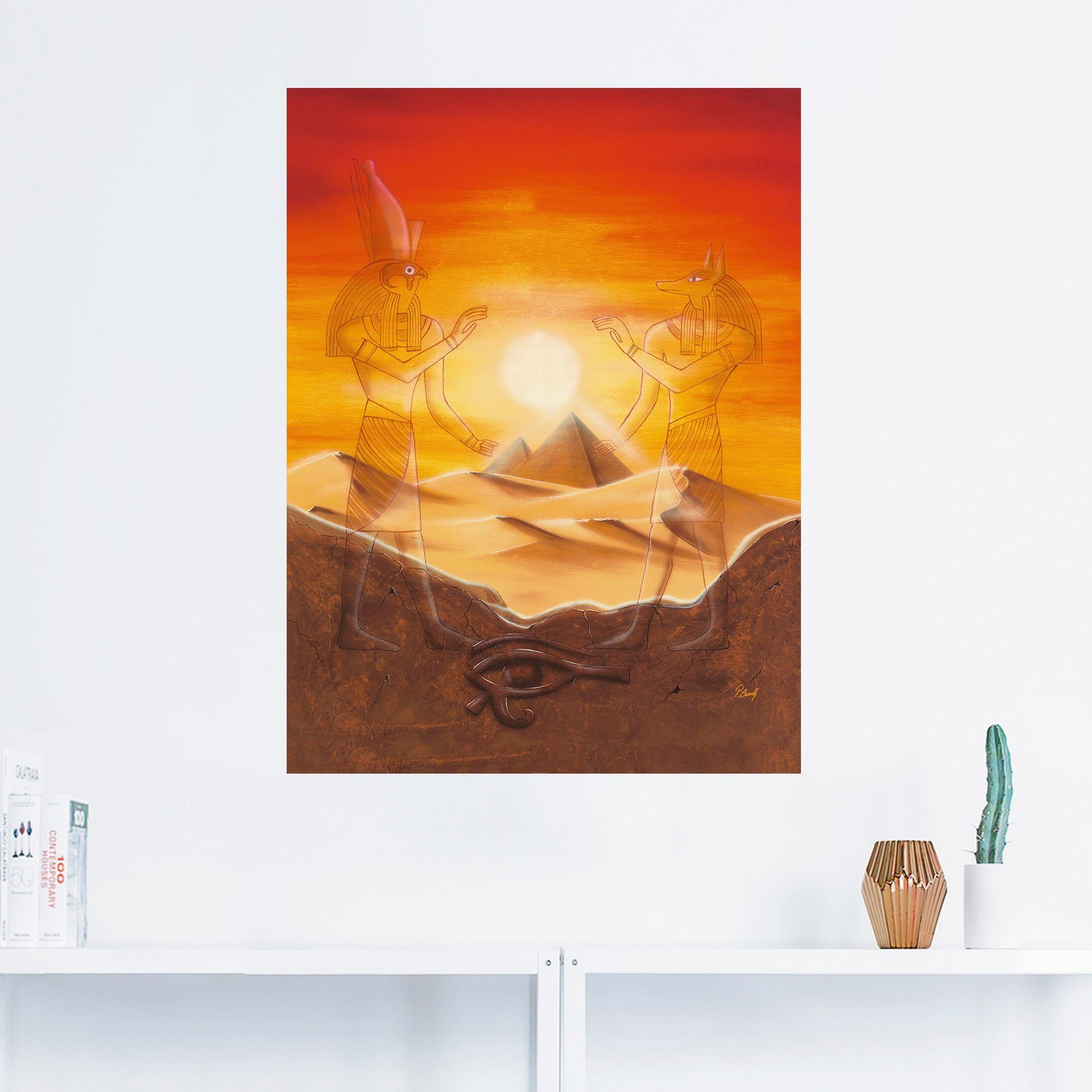 Artland Artprint Egypte als artprint van aluminium, artprint voor buiten, artprint op linnen, poster, muursticker