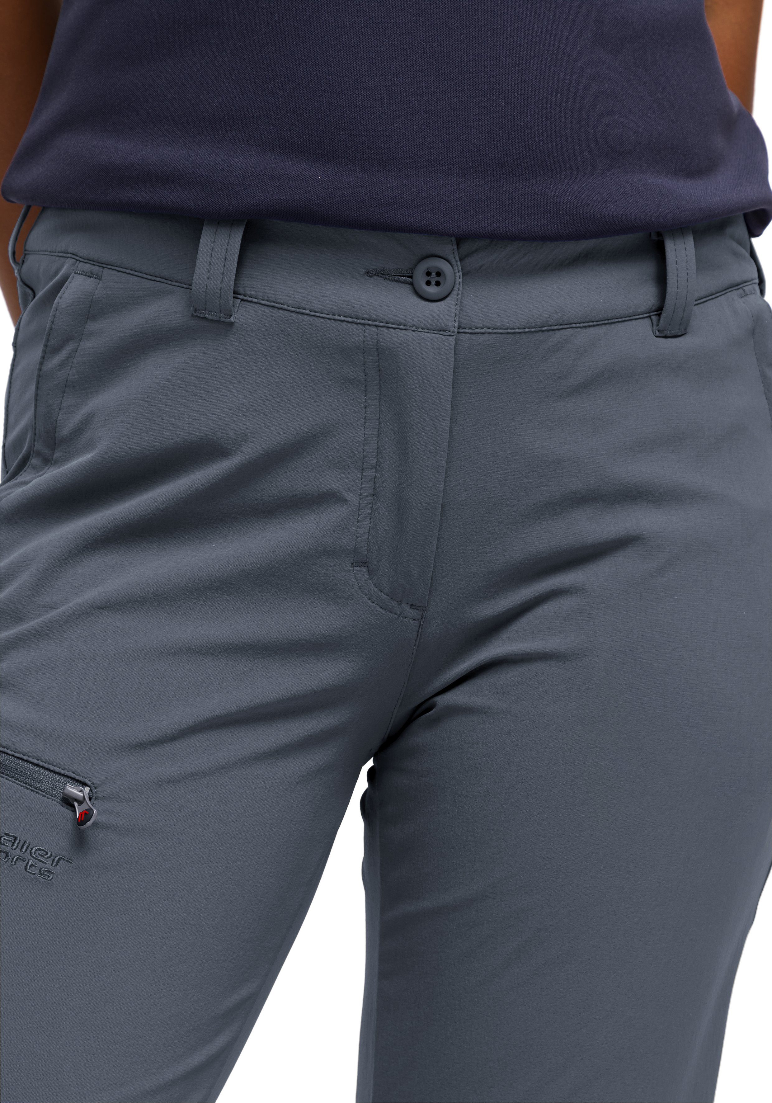 Maier Sports Functionele broek Inara slim Heren wandelbroek, ademende outdoor-broek, 4 zakken, slim fit
