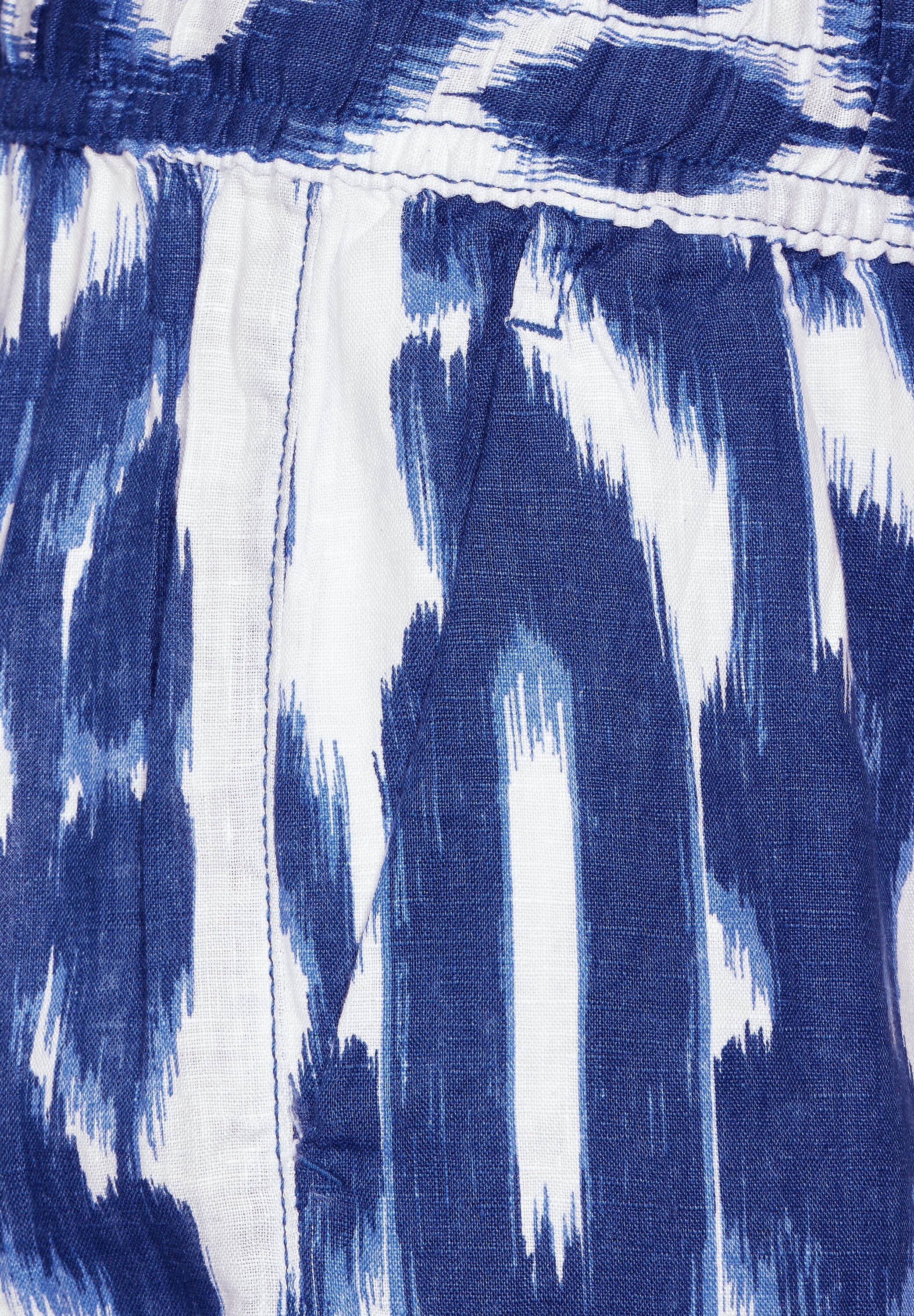 STREET ONE Linnen broek met print all-over