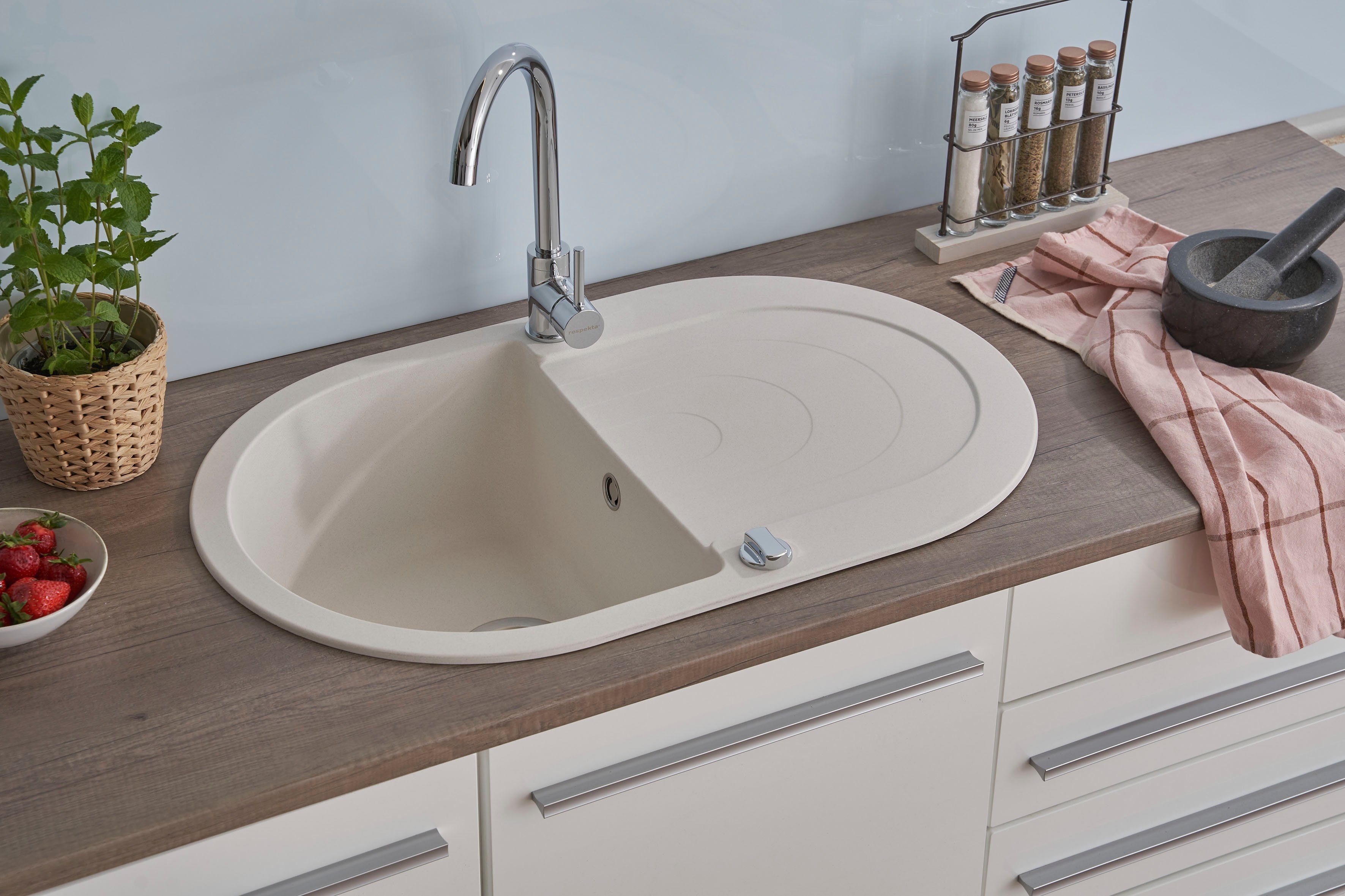 RESPEKTA Inbouwspoelbak PHOENIX79X50G