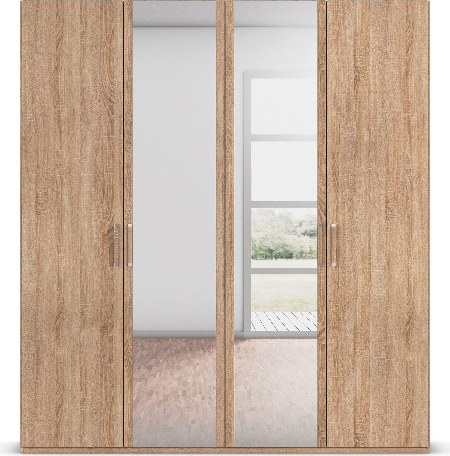rauch Draaideurkast Kledingkast Kast Garderobe Slaapkamerkast EVELYN in elegante stijl, veel opbergruimte 3 breedtes en 2 hoogtes made in germany