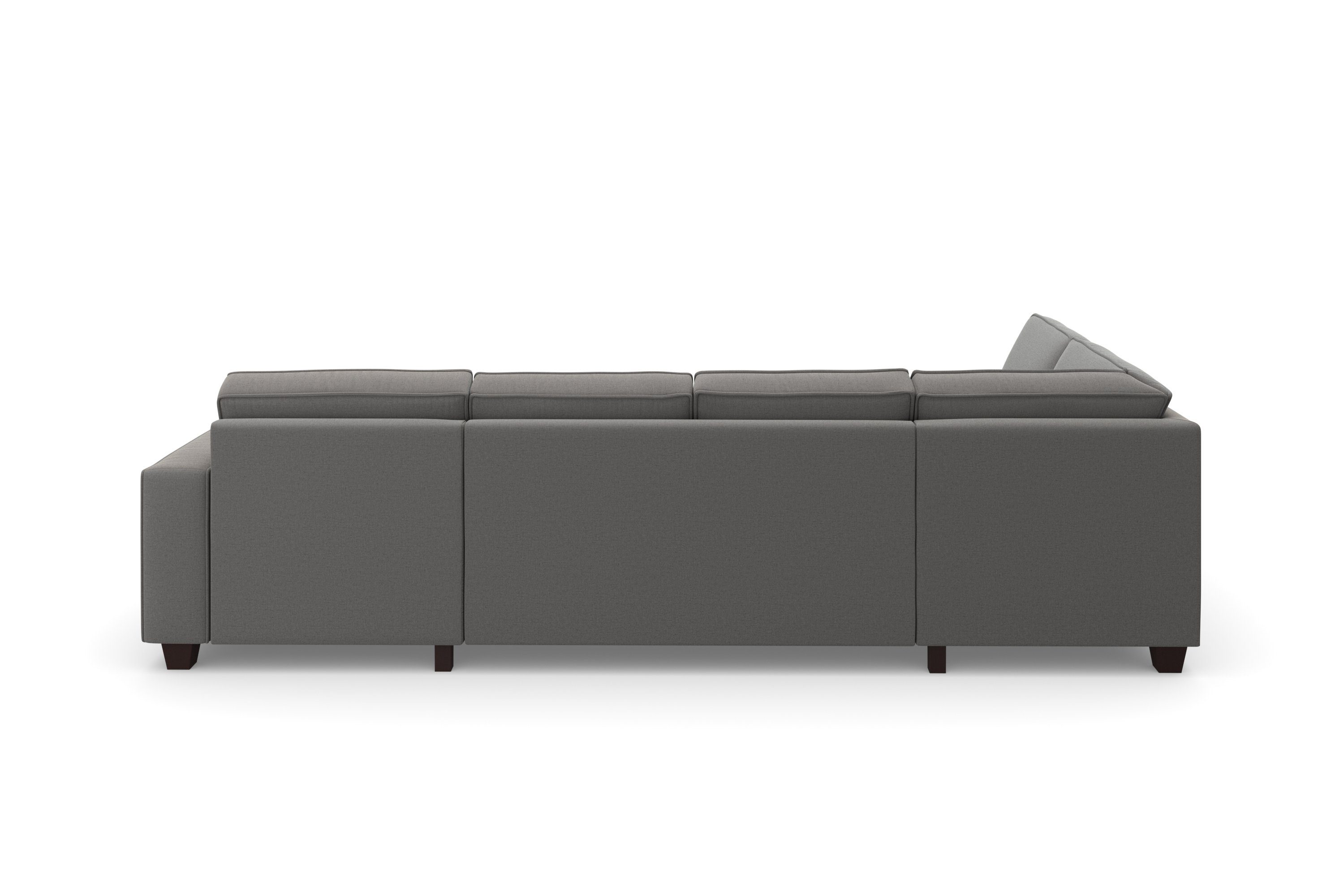 Home affaire Zithoek County U-model naar keuze ottomane links of rechts, met binnenveringsinterieur (3-delig)