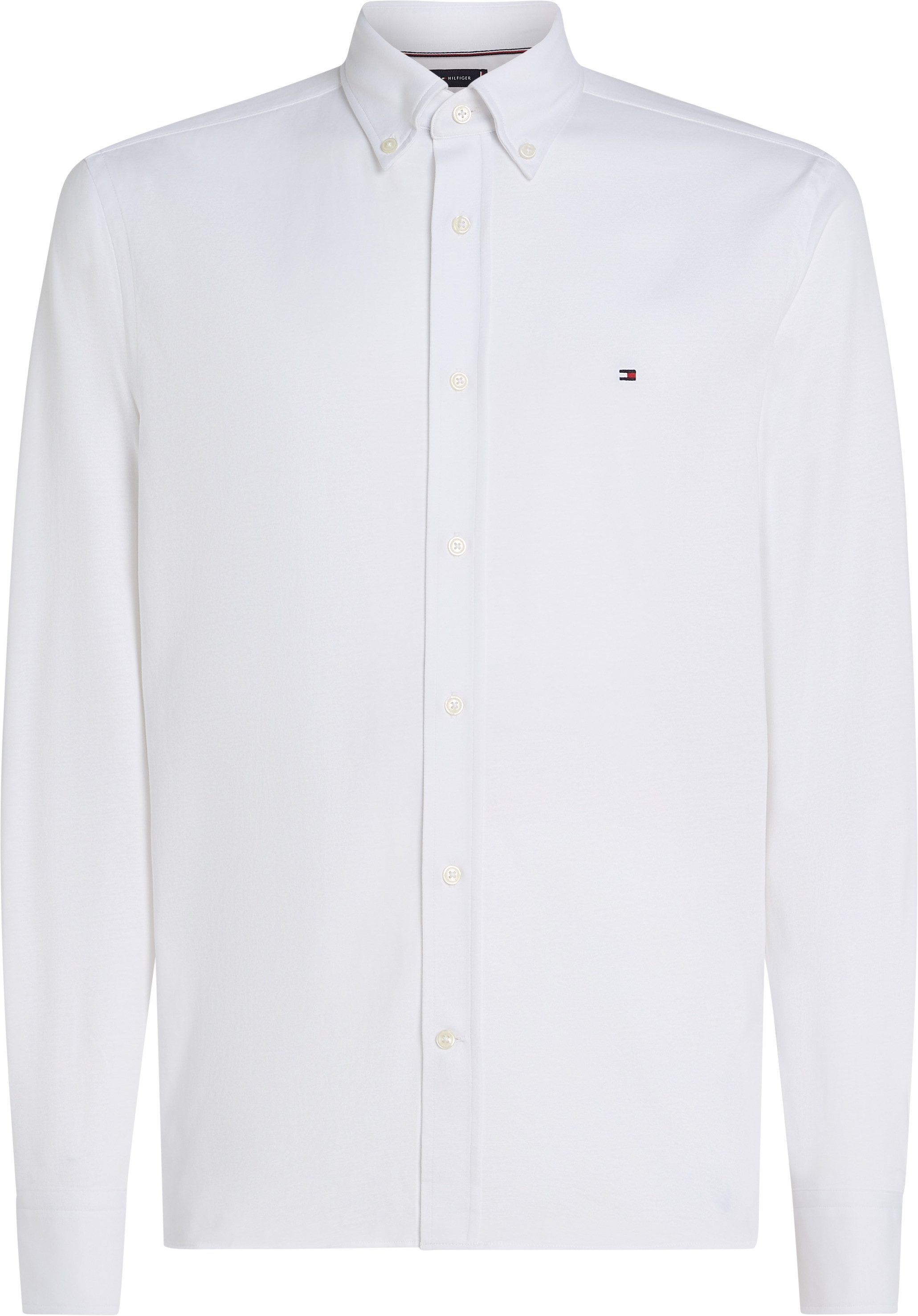 Tommy Hilfiger Overhemd met lange mouwen PERFORMANCE KNIT SOLID LS SHIRT