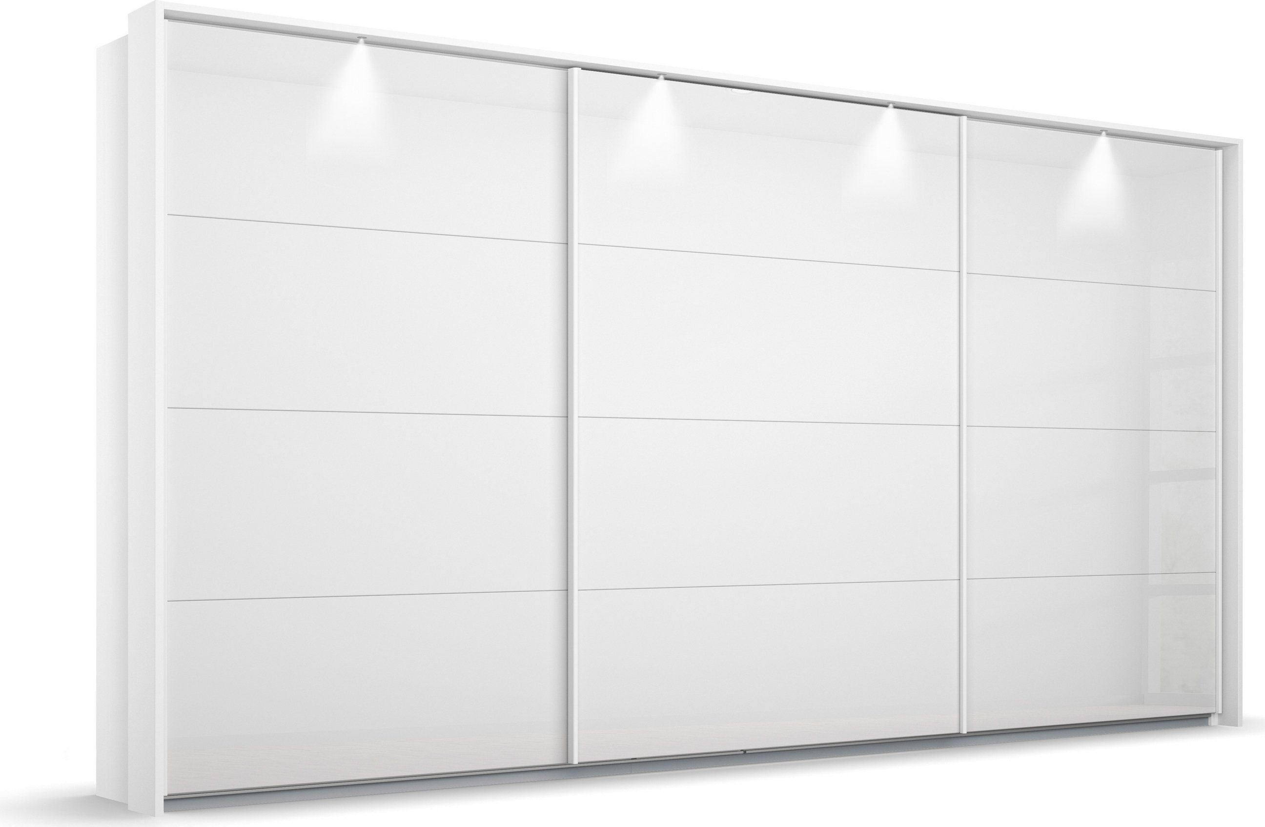 rauch Zweefdeurkast Kleiderschrank Schrank Garderobe OTELI inkl. 3 Innenschubladen incl. passe-partout optioneel met verlichting