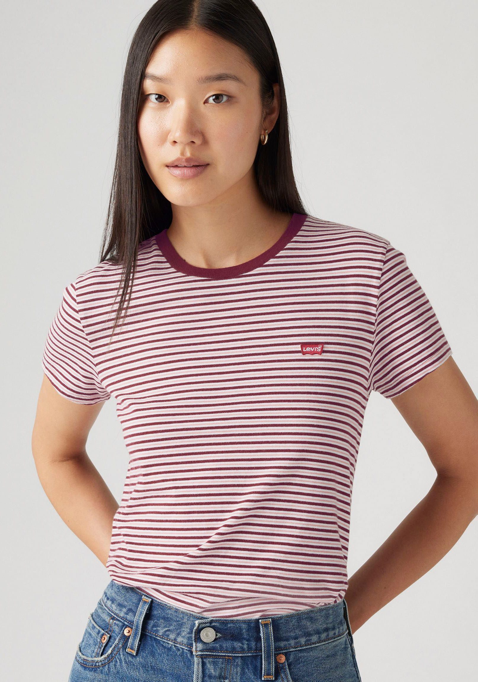 Levi's® T-shirt The Perfect Tee met klein logoborduursel