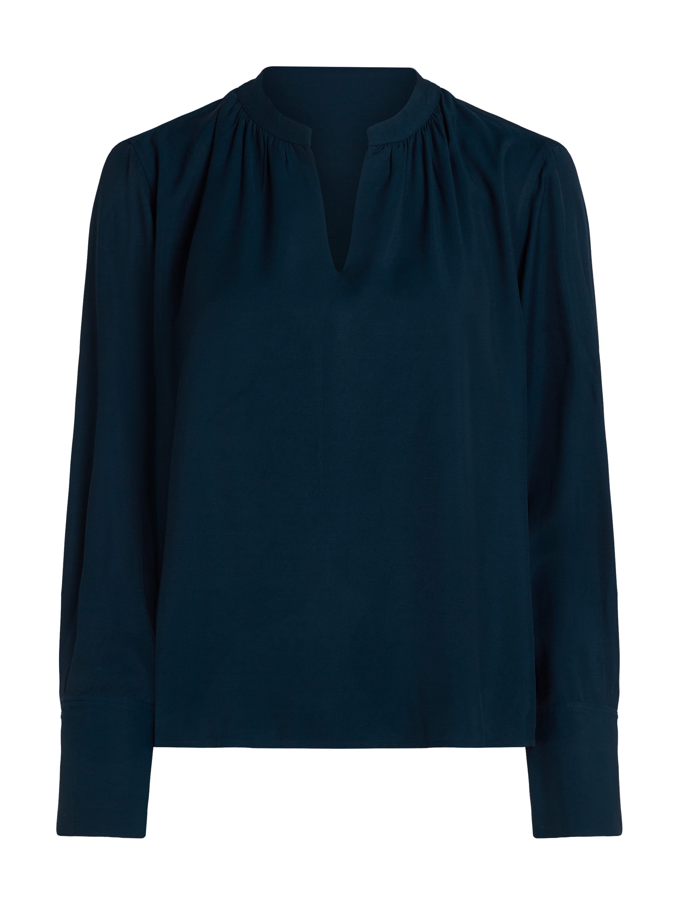 Tommy Hilfiger Blouse met lange mouwen SOFT VIS V NECK LS BLOUSE