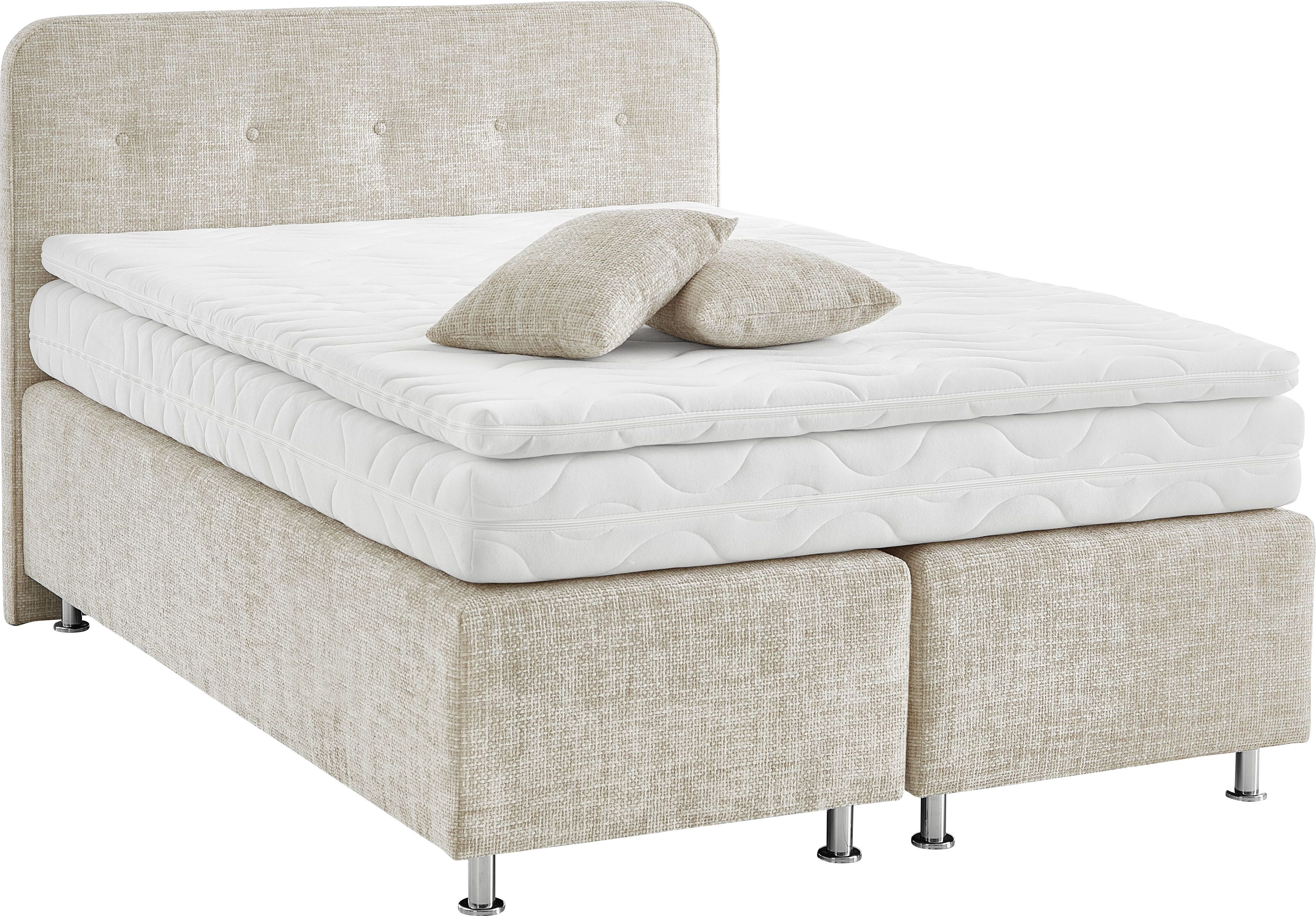 Westfalia Polsterbetten Boxspring Sapporo Incl. sierkussen, kiesbaar in H2, H3 & H4