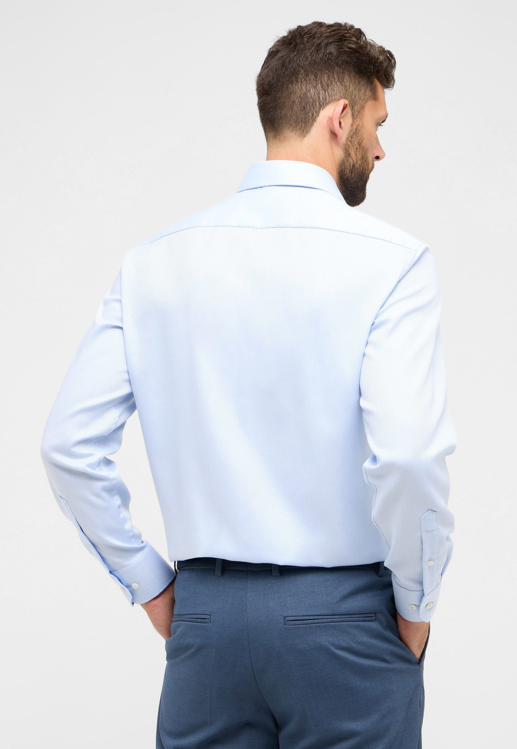 Eterna Overhemd met lange mouwen Comfort fit NON IRON (strijkvrij)