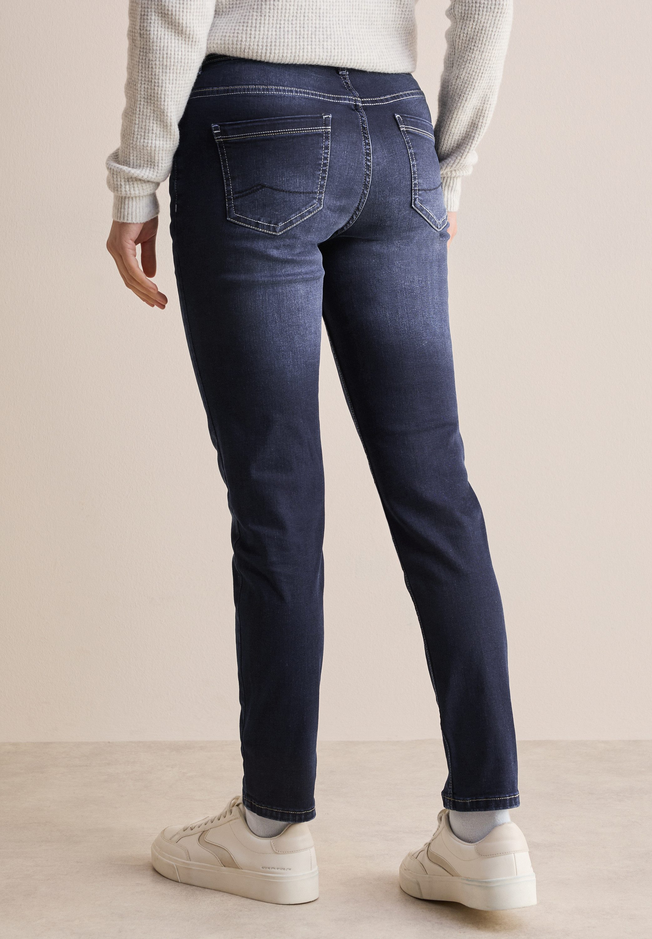 Cecil Slim fit jeans met hoge band