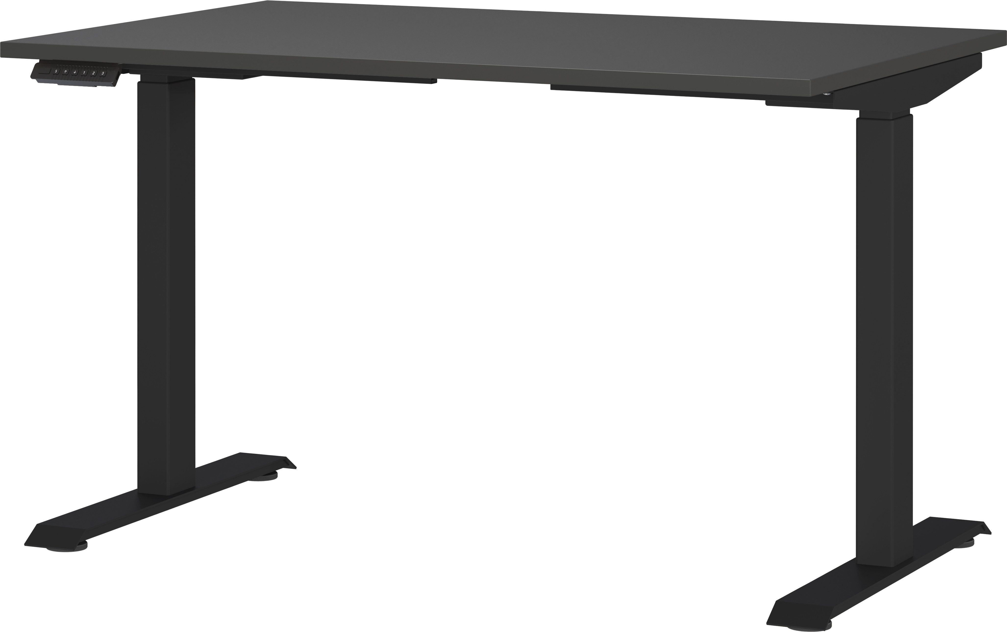 GERMANIA Bureau Milaan, elektrisch in hoogte verstelbaar in verschillende breedten 120-180 cm, made in germany