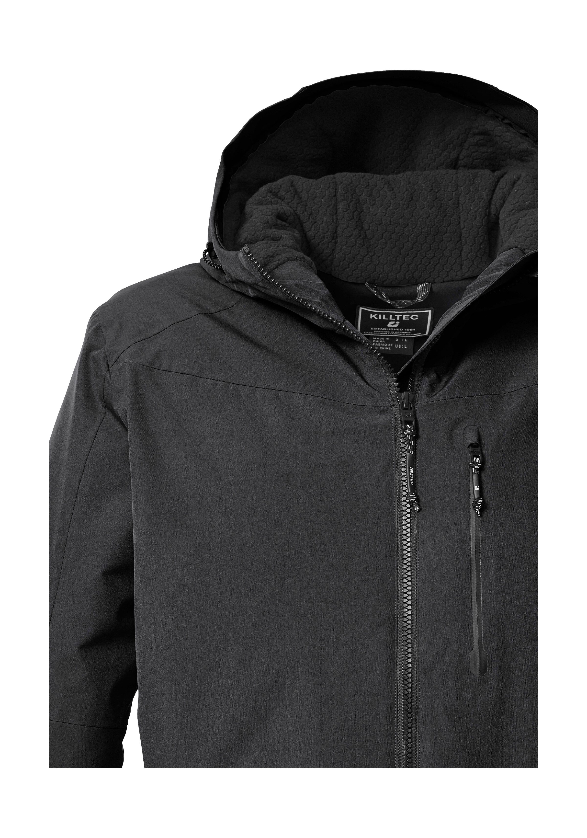 Killtec Functioneel jack KOW 81 MN JCKT Water- en winddichte herenjas met verstelbare capuchon