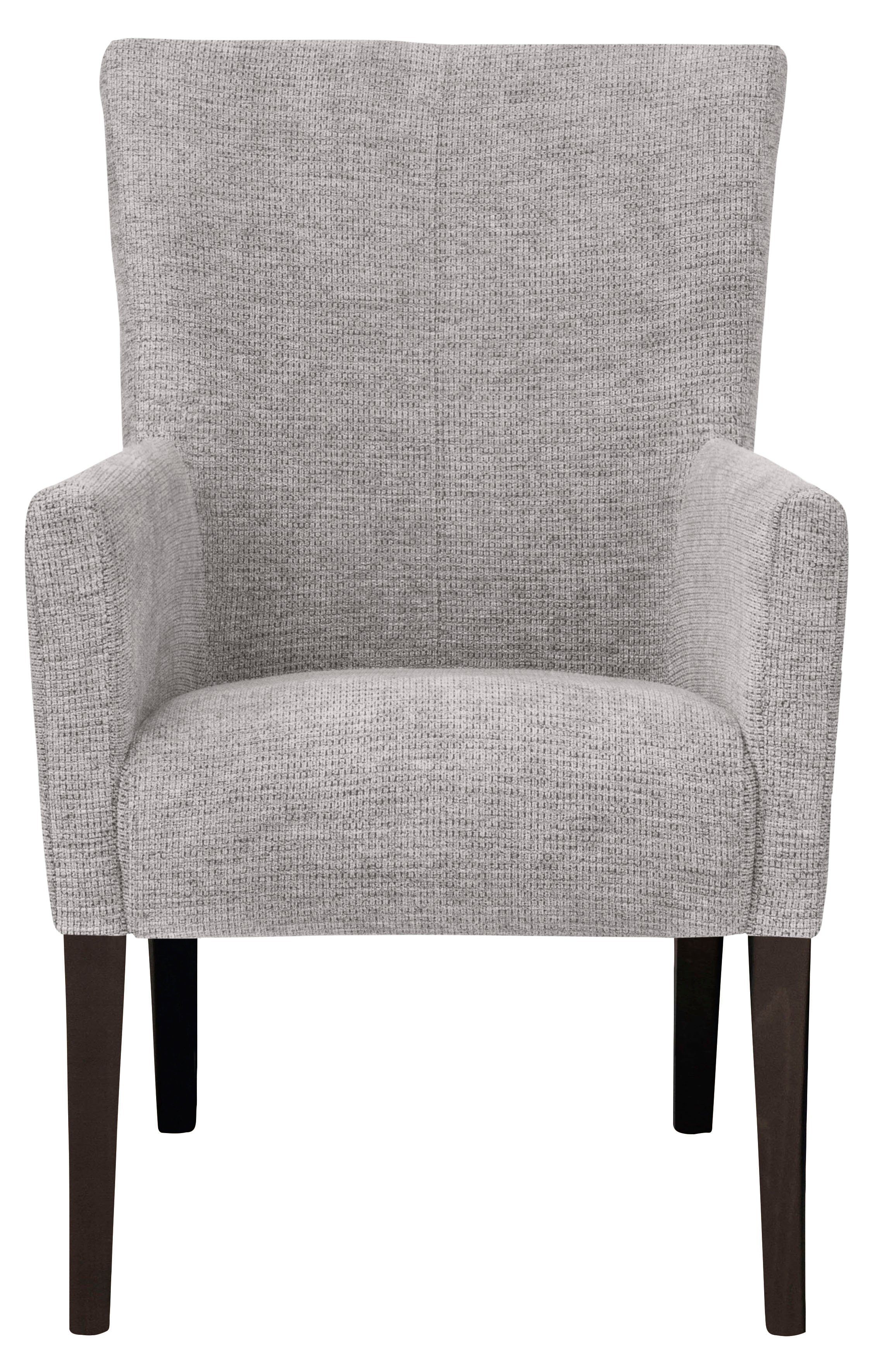 Home affaire Eetkamerstoel King Gestoffeerde stoel, fauteuil, massief houten frame