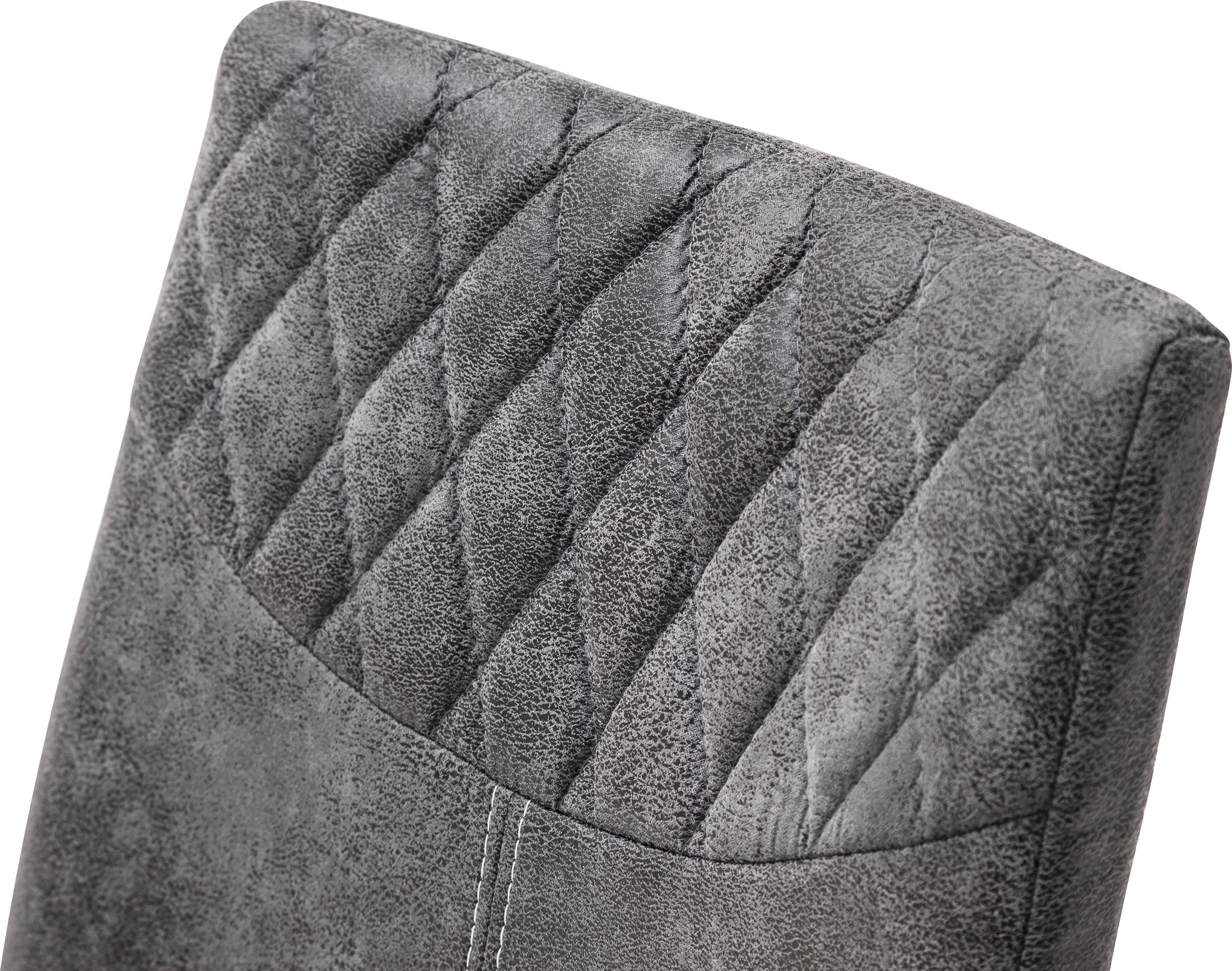 MCA furniture Eetkamerstoel Aosta Bekleding vintage-look, stoel belastbaar tot 120 kg (set, 4 stuks)