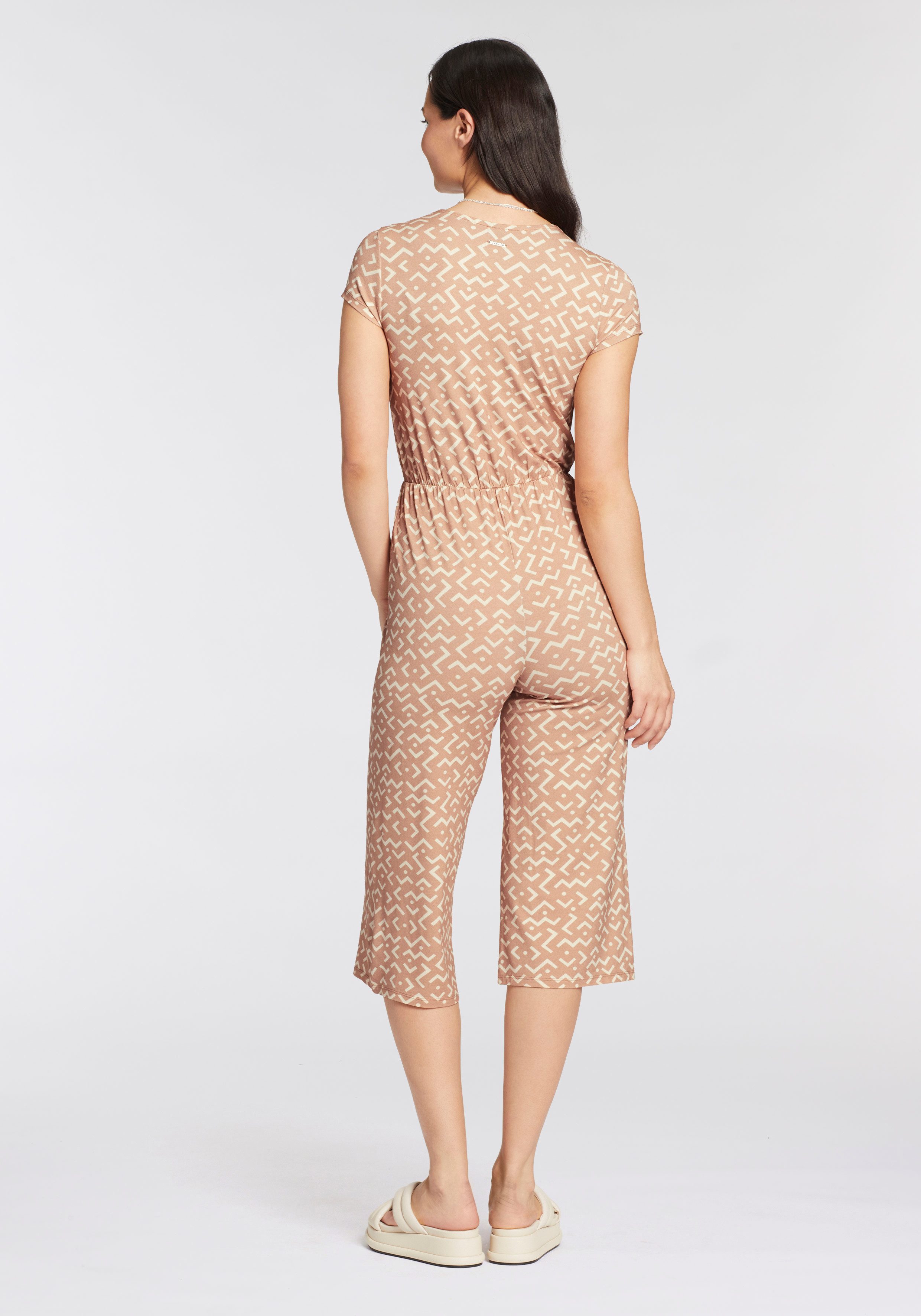 Laura Scott Jumpsuit met trendy all-over print