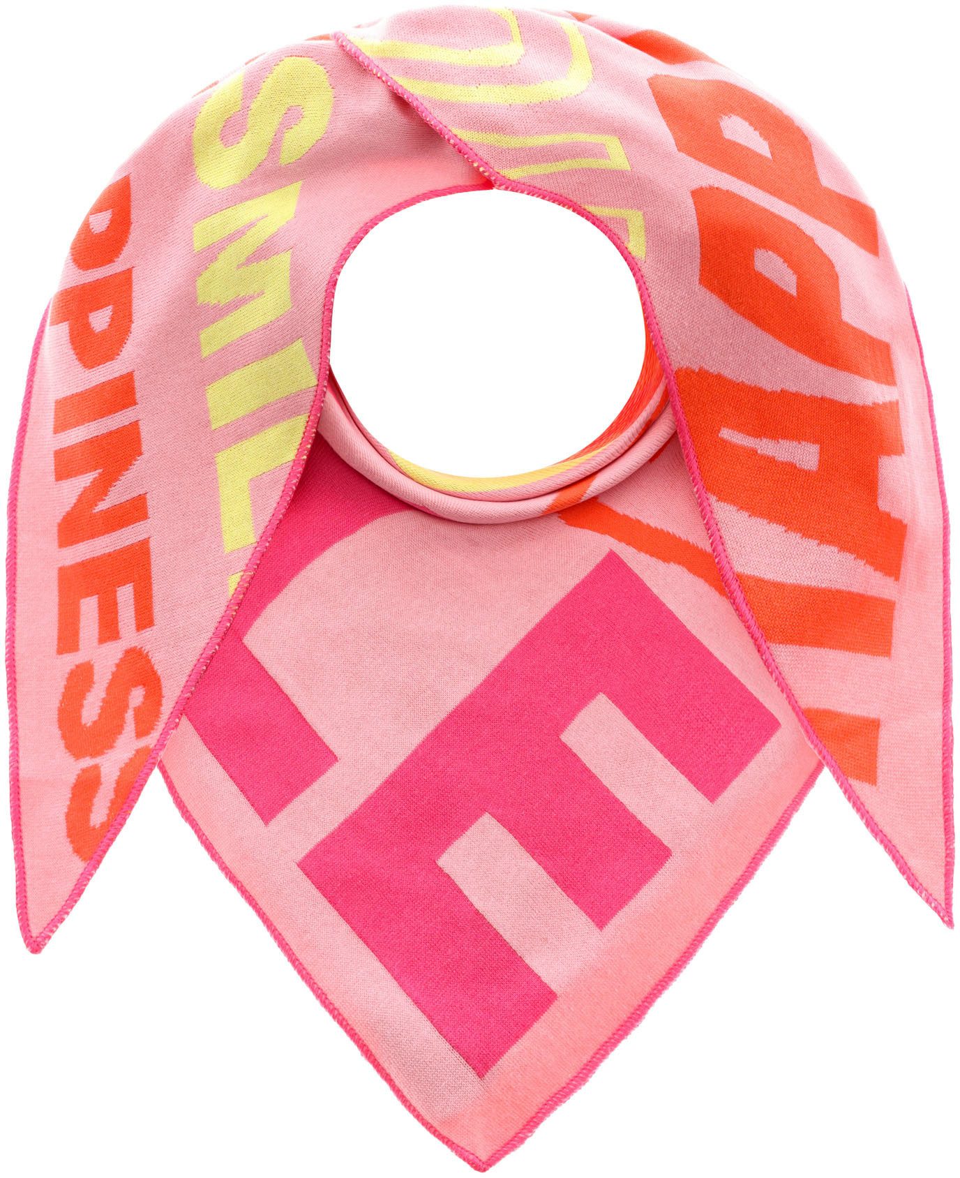 Zwillingsherz Driehoekig sjaaltje "Grote vrienden" dames sjaals roze
