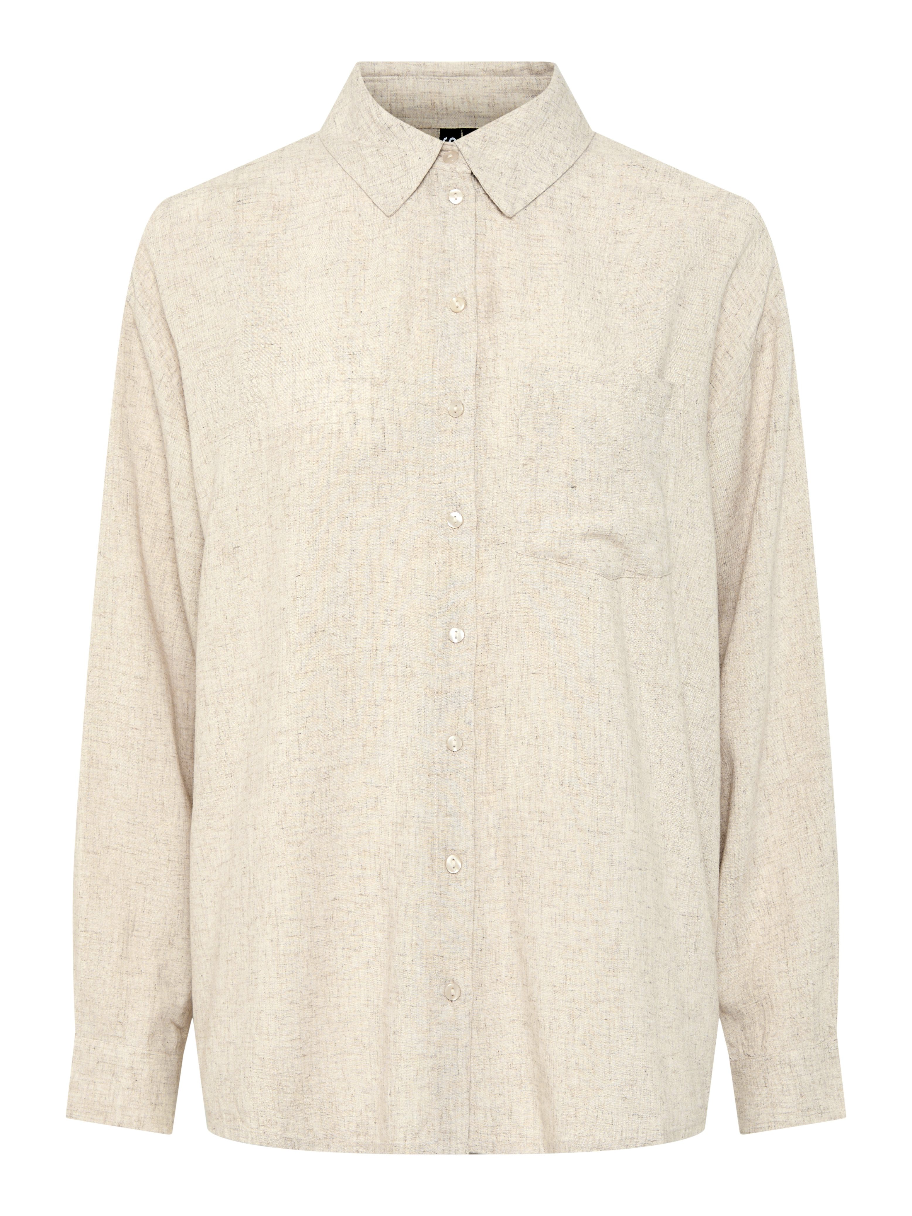 pieces Overhemdblouse PCPIA LS LOOSE SHIRT WVN NOOS
