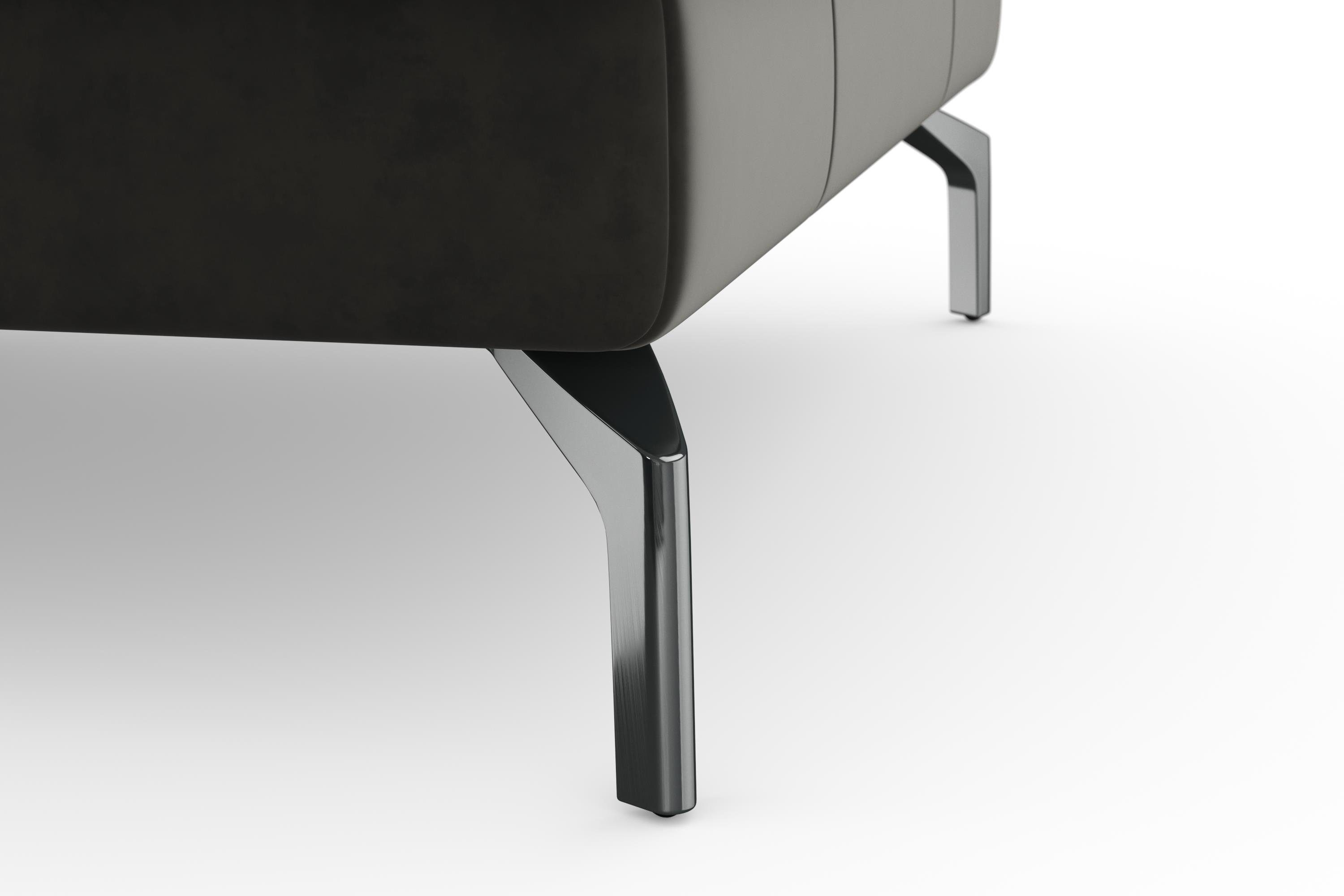 sit&more Hoekbank Bendigo L-vorm inclusief zitdiepteverstelling, bodemvrijheid 15 cm, in 2 pootkleuren