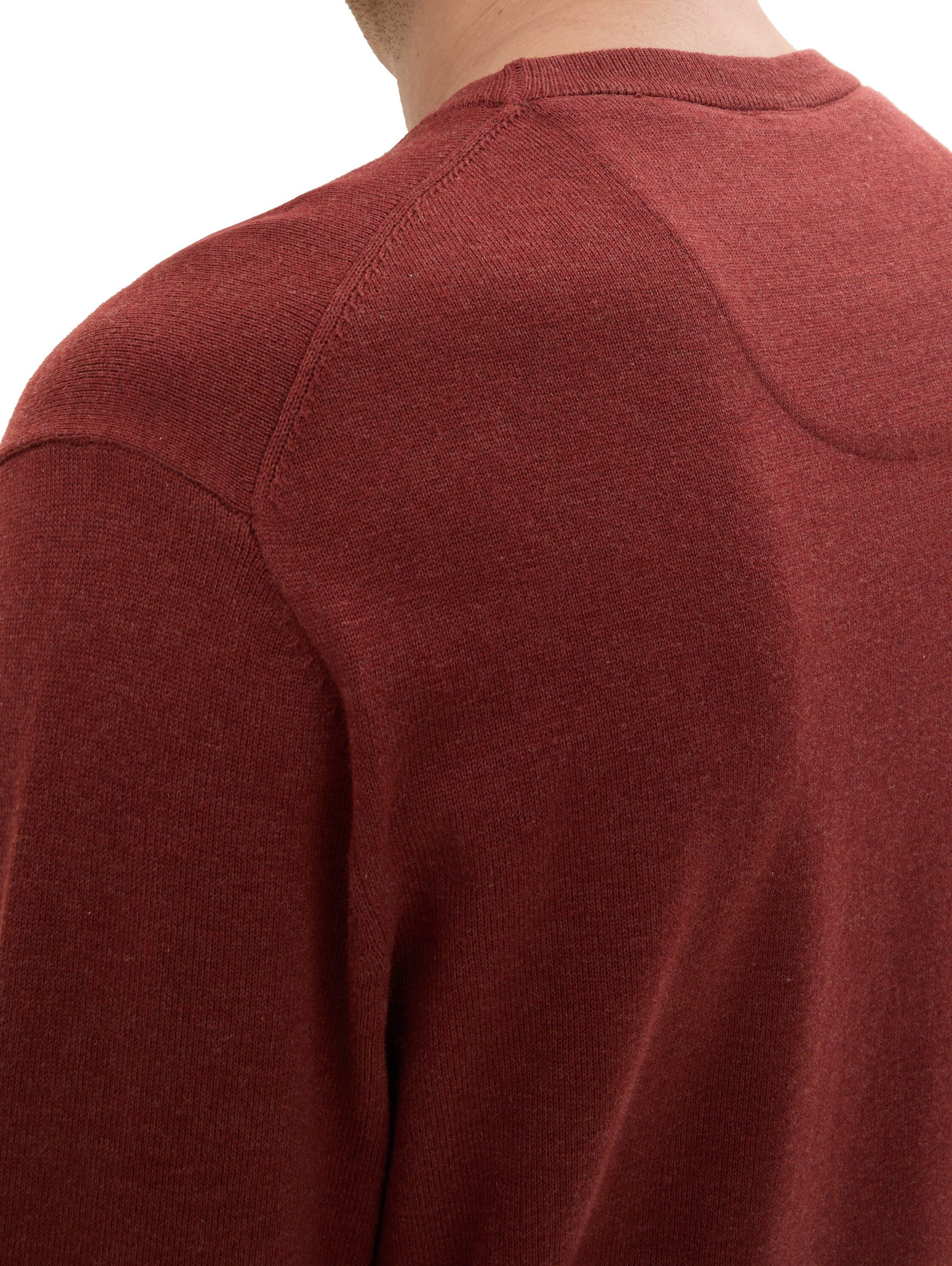 Tom Tailor Trui met ronde hals met geborduurd logo