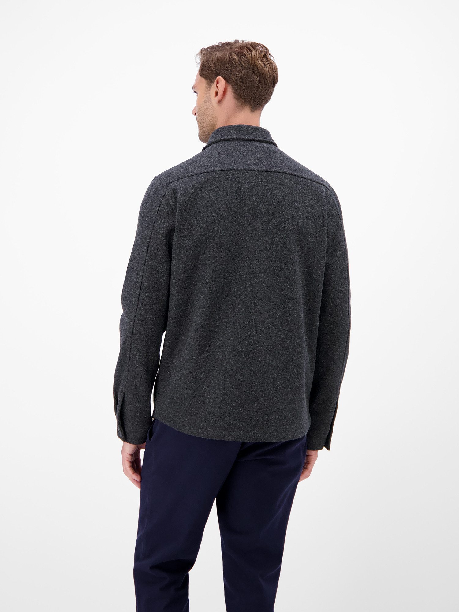 Lerros Overhemd met lange mouwen LERROS Heren Overshirt in urban Style