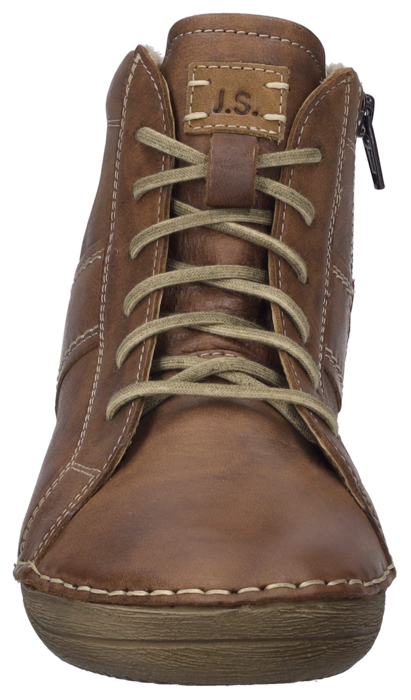 Josef Seibel Veterlaarsjes Felicia 01 Veterschoenen, sneakers, vrijetijdsschoen met modieuze siernaad