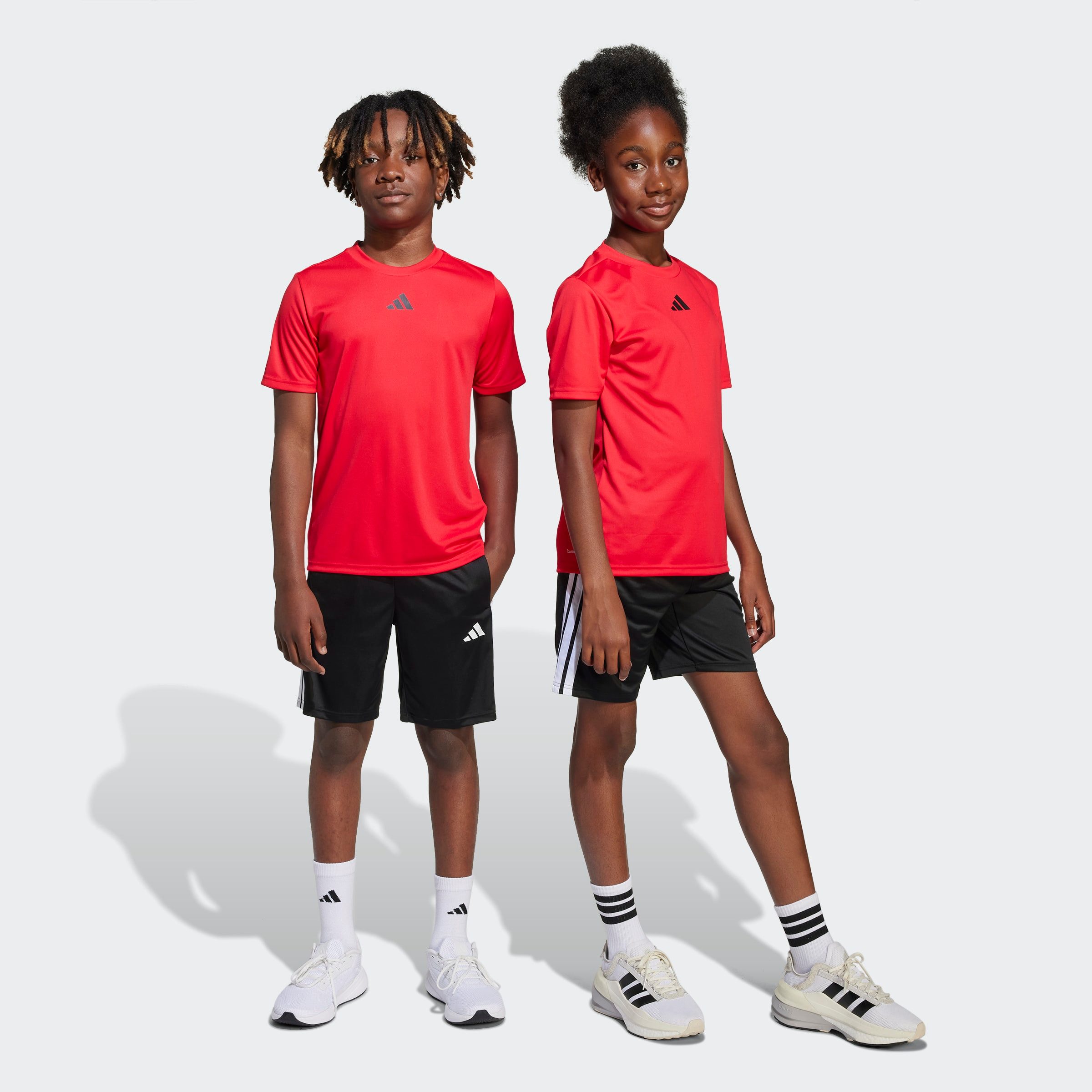 adidas Sportswear Trainingspak J TR-ES 3S SET (2-delig) kinderen trainingspakken maat 116 rood