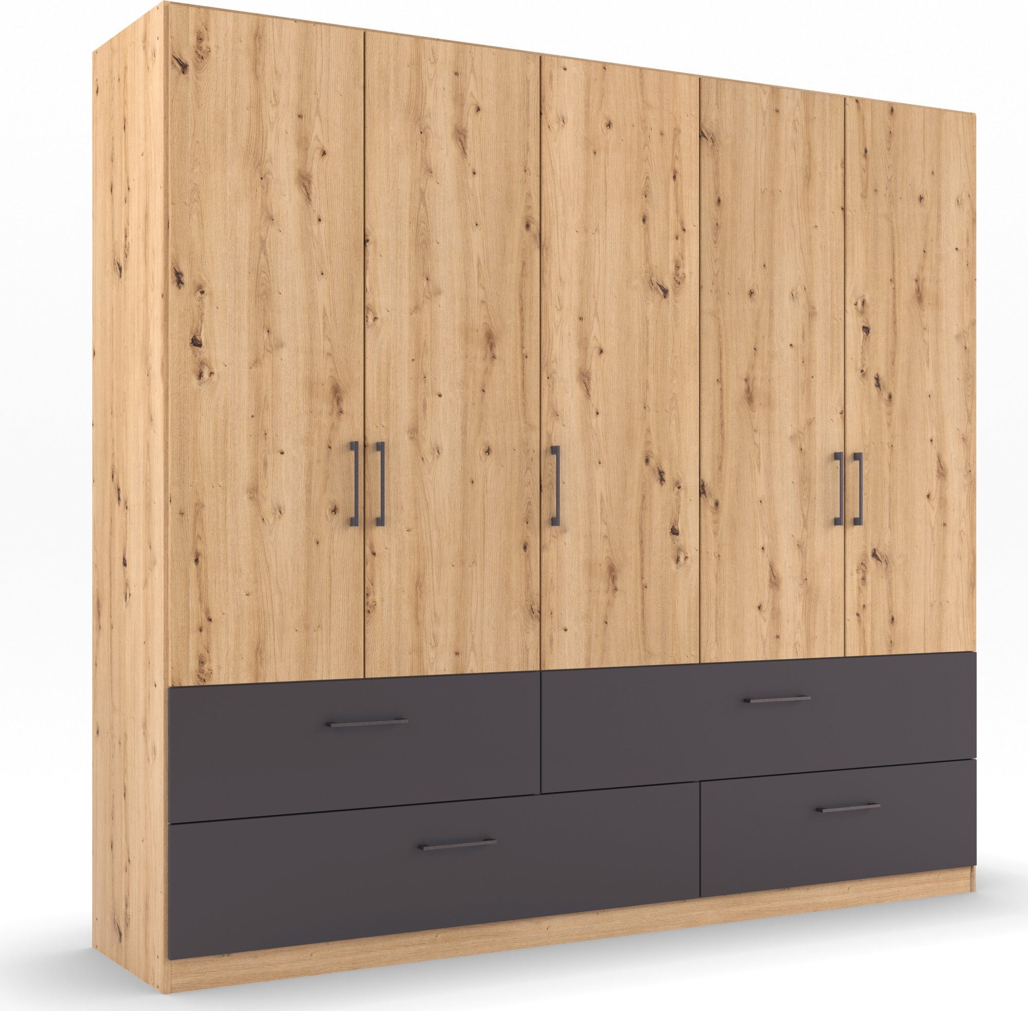 rauch Draaideurkast Bilbao-Extra met praktische laden kledingkasten beige
