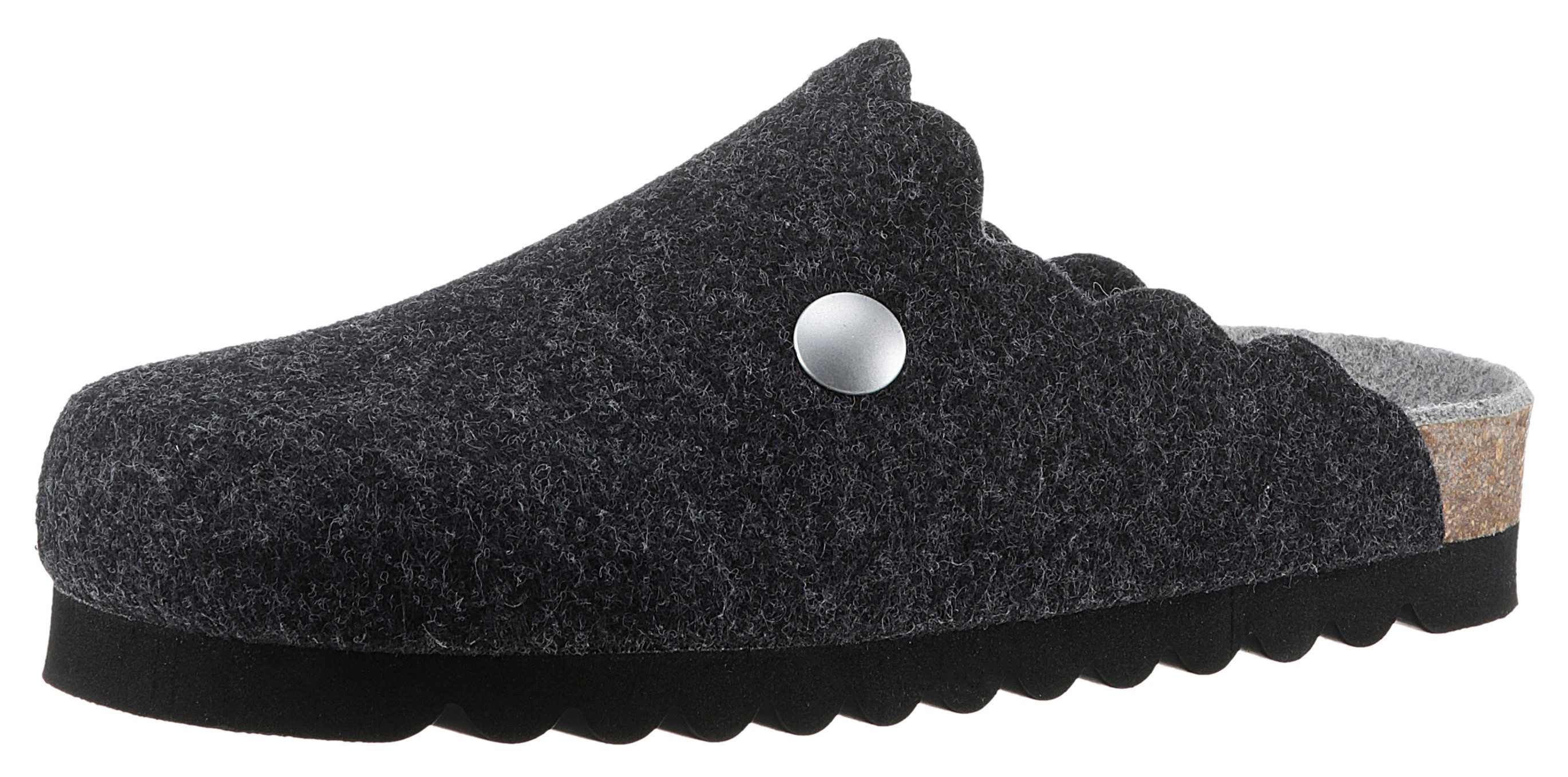 BIO Life Clogs Habana pantoffel, homeslipper met modieuze schachtafsluiting dames clogs maat 39 EU zwart