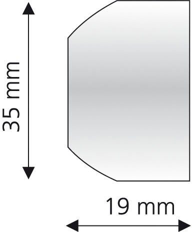 Liedeco Gordijnroedehouder Wandsteun, wandhouder voor 20 mm gordijnroedes "France" (1 stuk)
