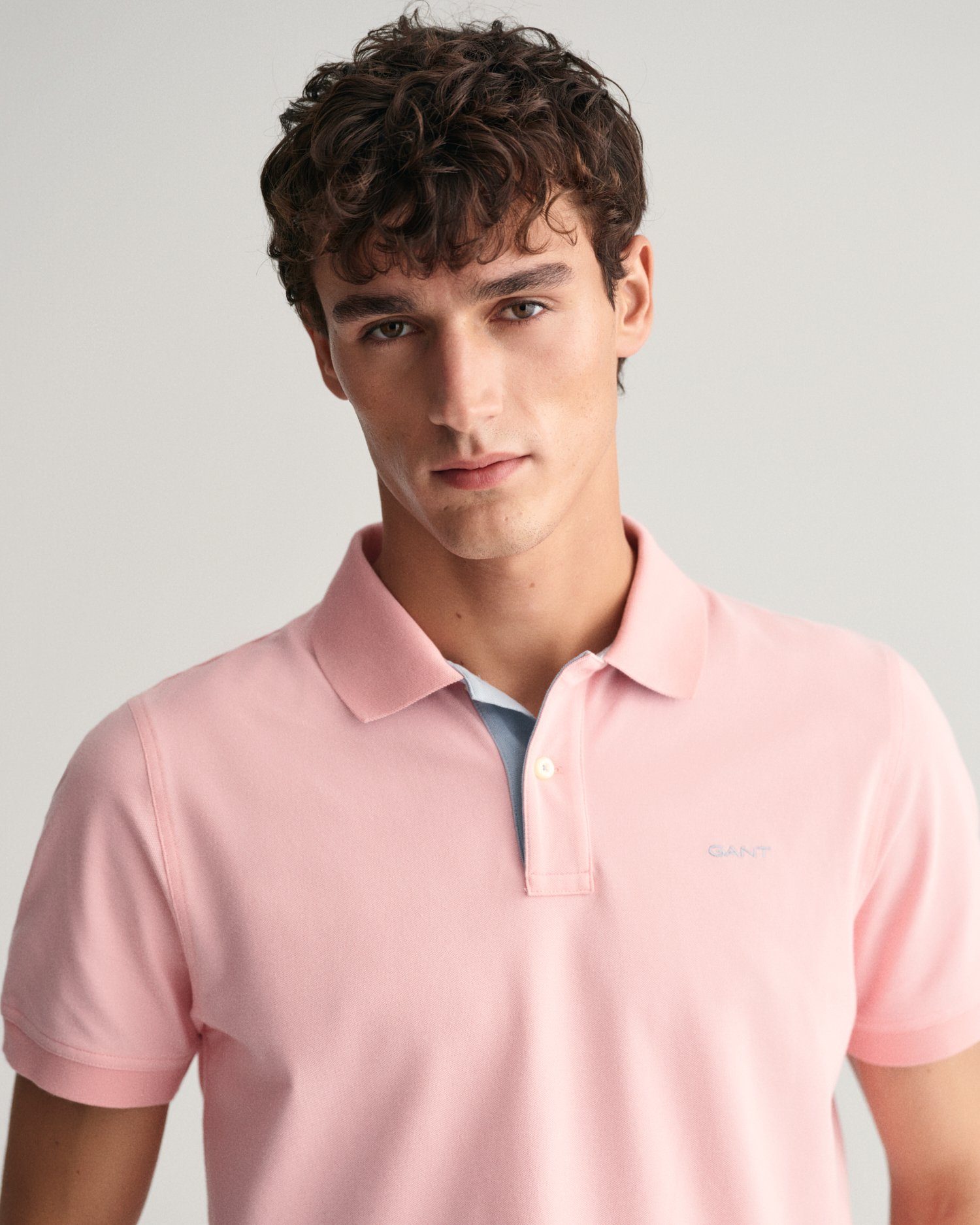 Gant Poloshirt REG CONTRAST PIQUE SS RUGGER met contrastkleurige inzetten