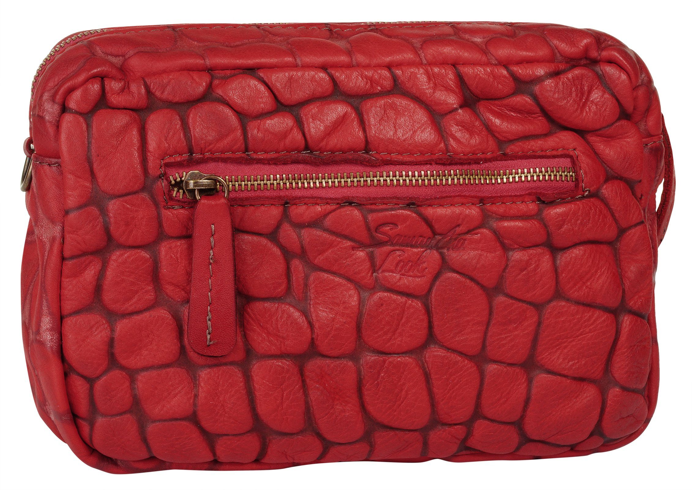 Samantha Look Schoudertas echt leer, made in italy