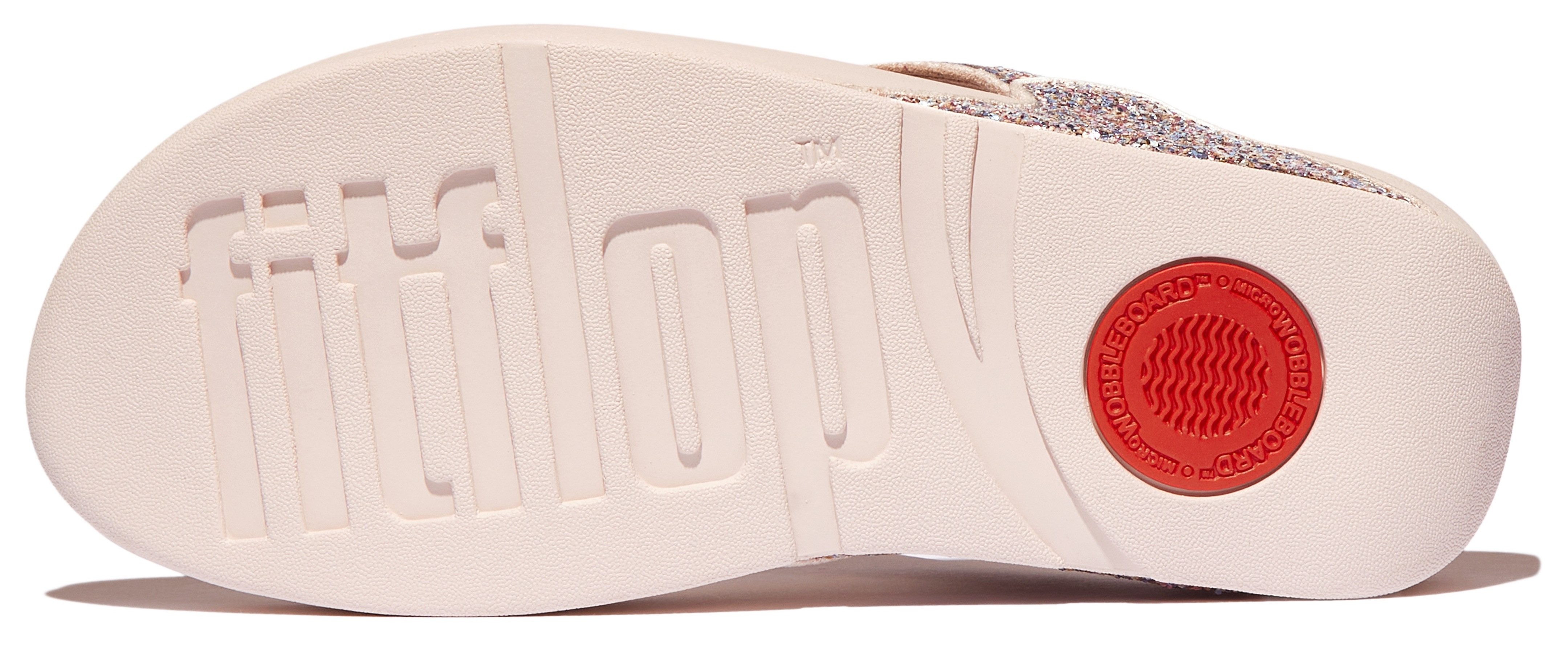Fitflop Teenslippers LULU , dianette, pantoffel, slides met kleurrijke glitter