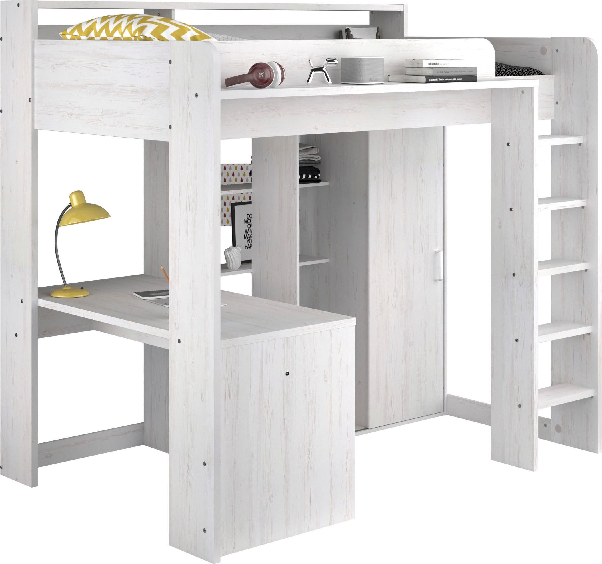 Parisot Hoogslaper Higher incl. kast , bureau en rek