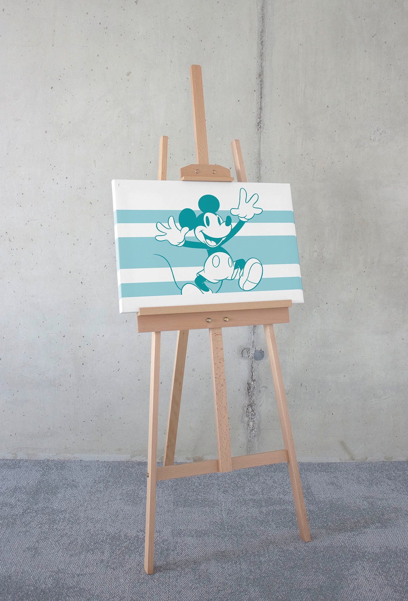 Komar Artprint op linnen Mickey Playful - Afmeting 40 x 60 cm (1 stuk)