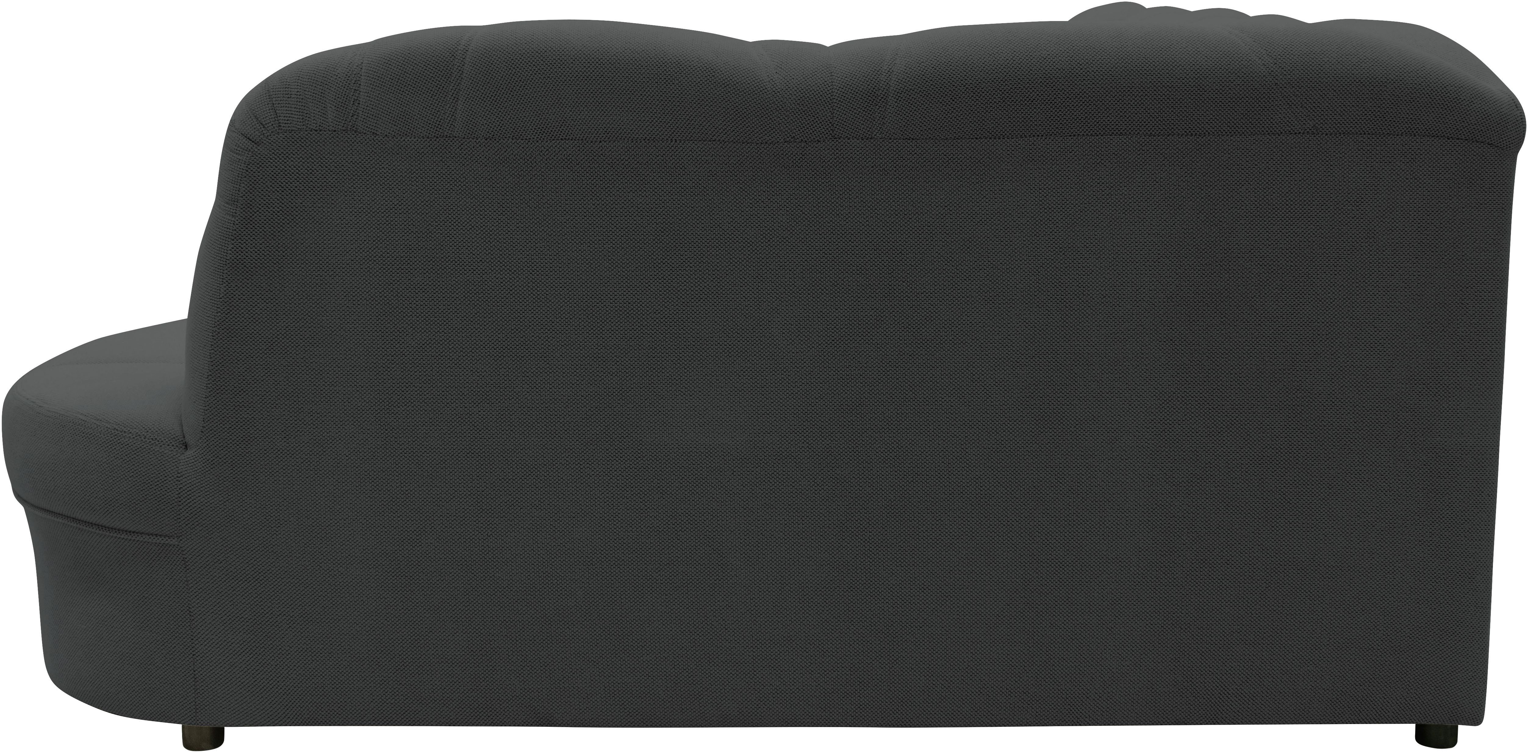 DOMO collection Zithoek Flores ook in leren bekleding, B/D/H: 293/180/86 cm, U-vorm (3 stuks)