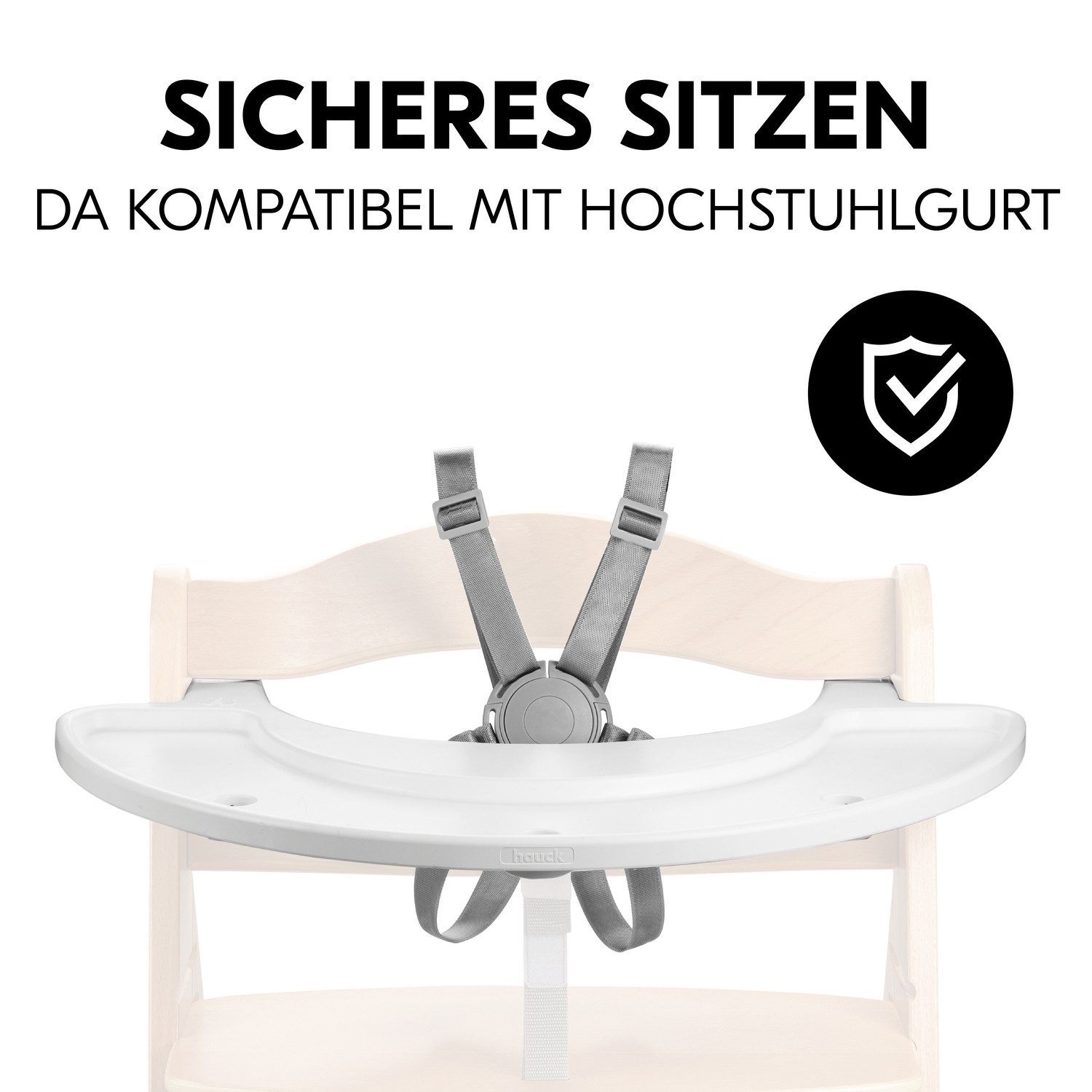 Hauck Kinderstoeltafeltje Alpha Play Tray, White van gerecycled materiaal