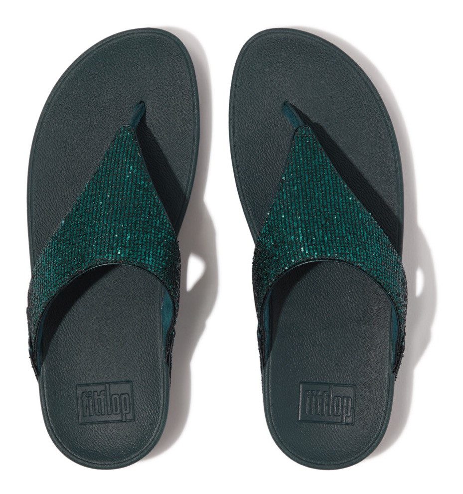 Fitflop Dianets Lulu Glitterball Toe Thong , badeschoen, pantoffel, sandaal met grove glitter