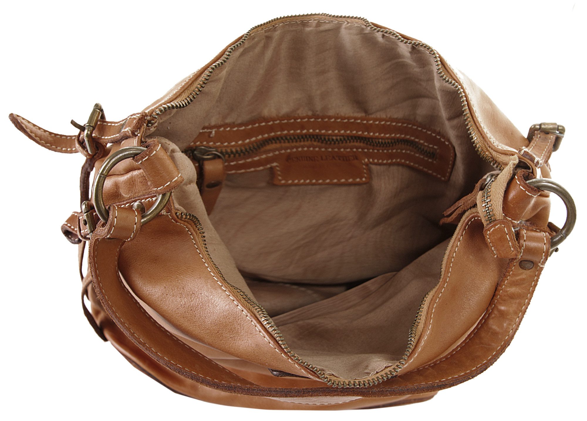 Cluty Schoudertas echt leer, made in italy