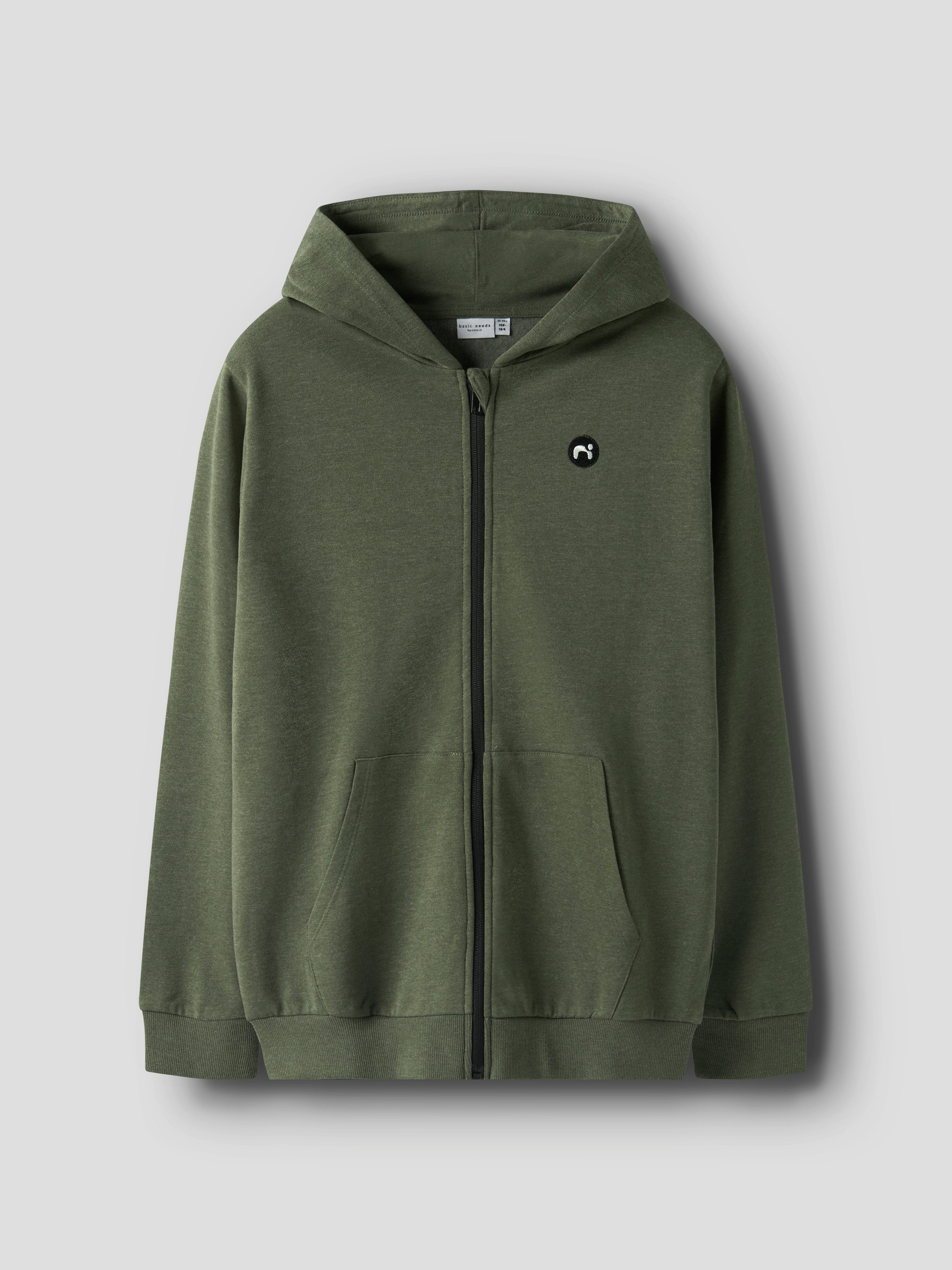 Name It Capuchonsweatvest NKMVIMO LS SWEAT CARD BRU NOOS