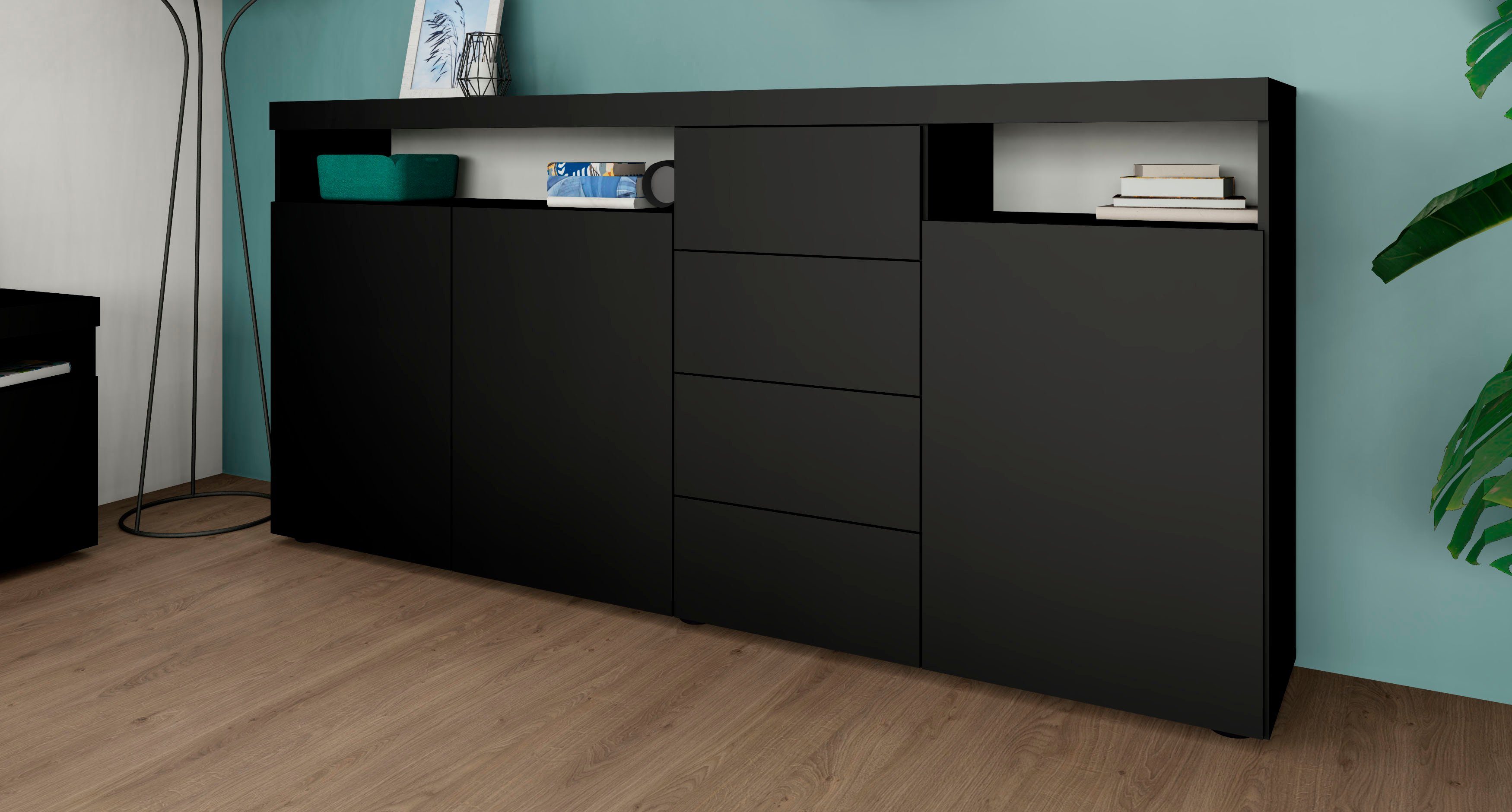 borchardt Möbel Highboard Kaapstad Breedte 200 cm