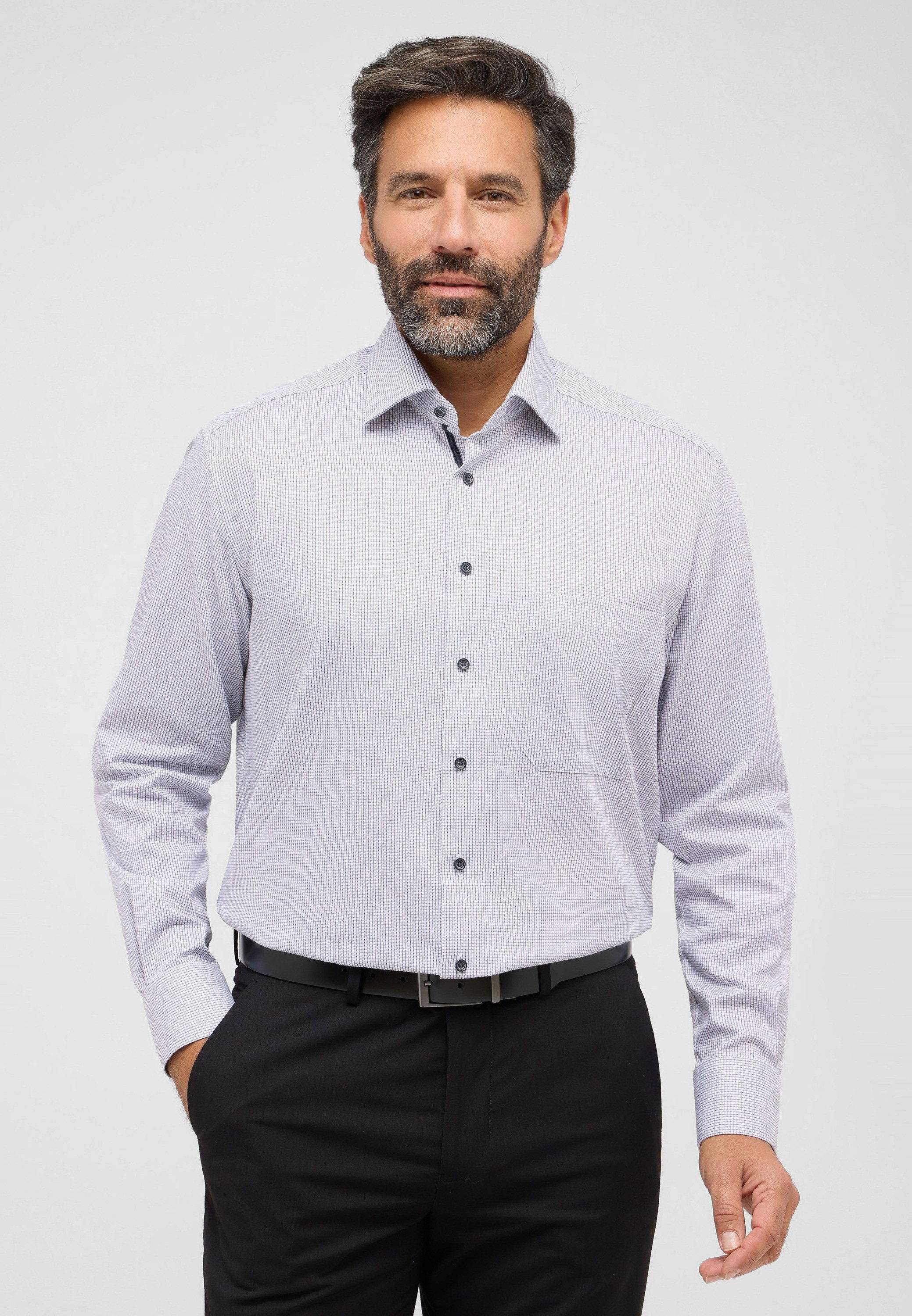 Eterna Overhemd met lange mouwen Comfort fit