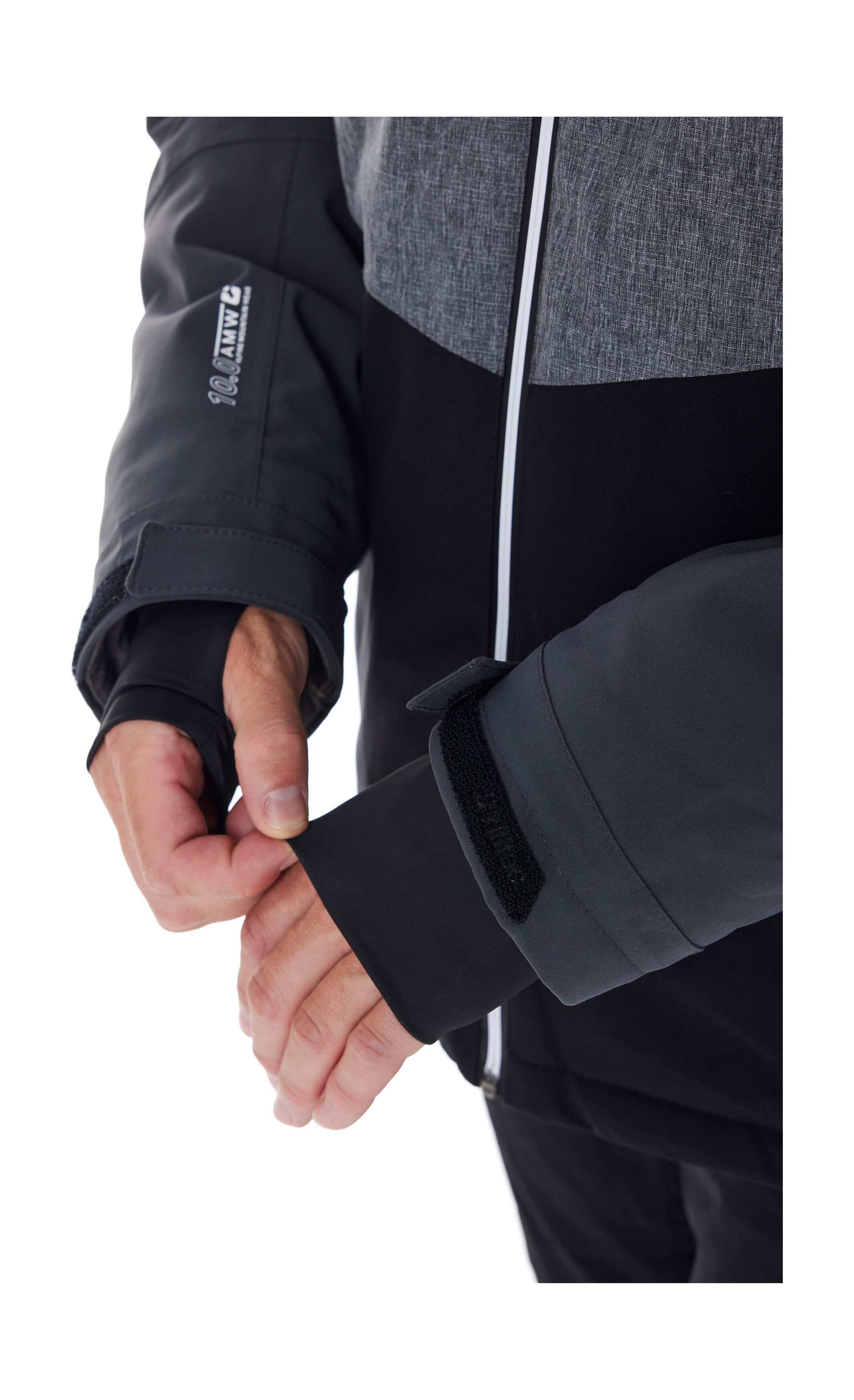 Killtec Ski-jack KSW 45 MN SKI JCKT Trendy, waterdichte ski-jas met afneembare kap en sneeuwvanger