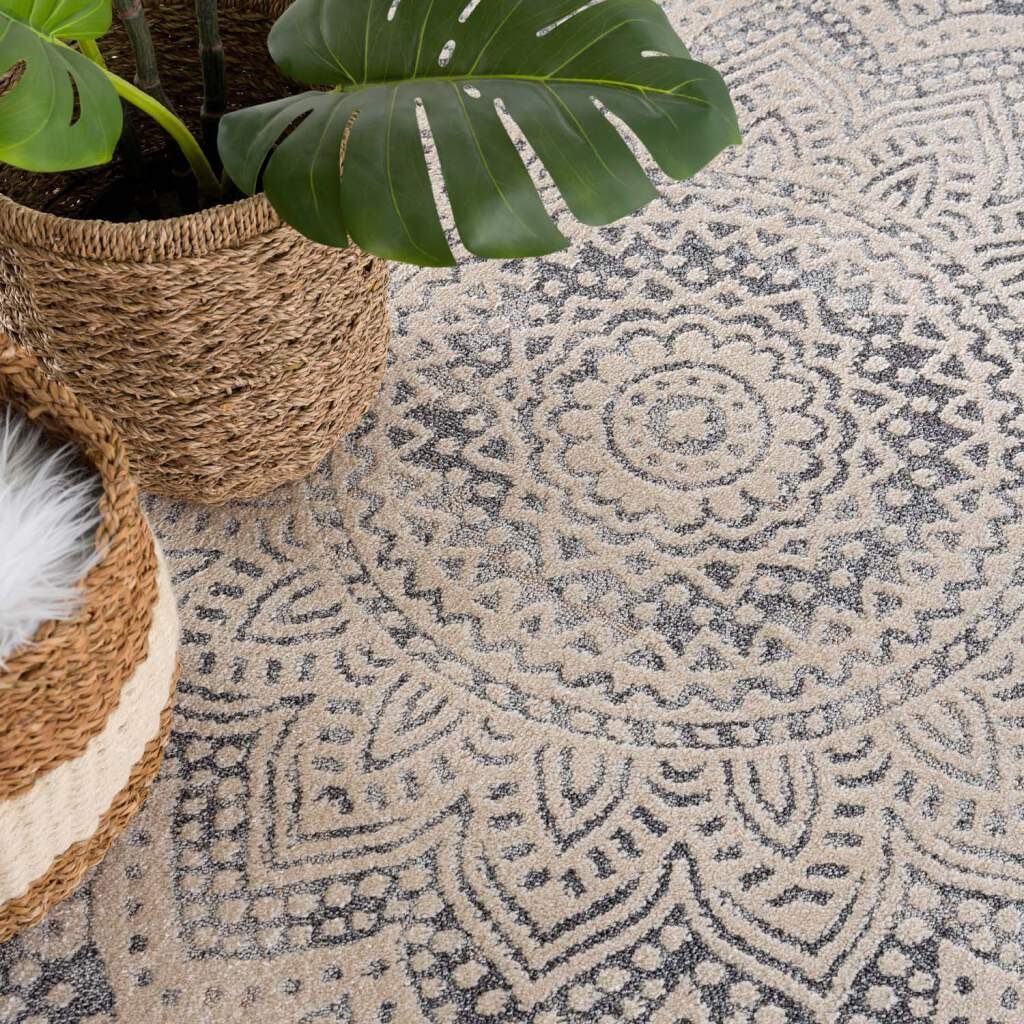 Carpet City Vloerkleed Art 1652 Korte pool, ornamentenmotief, boho- & mandalastijl