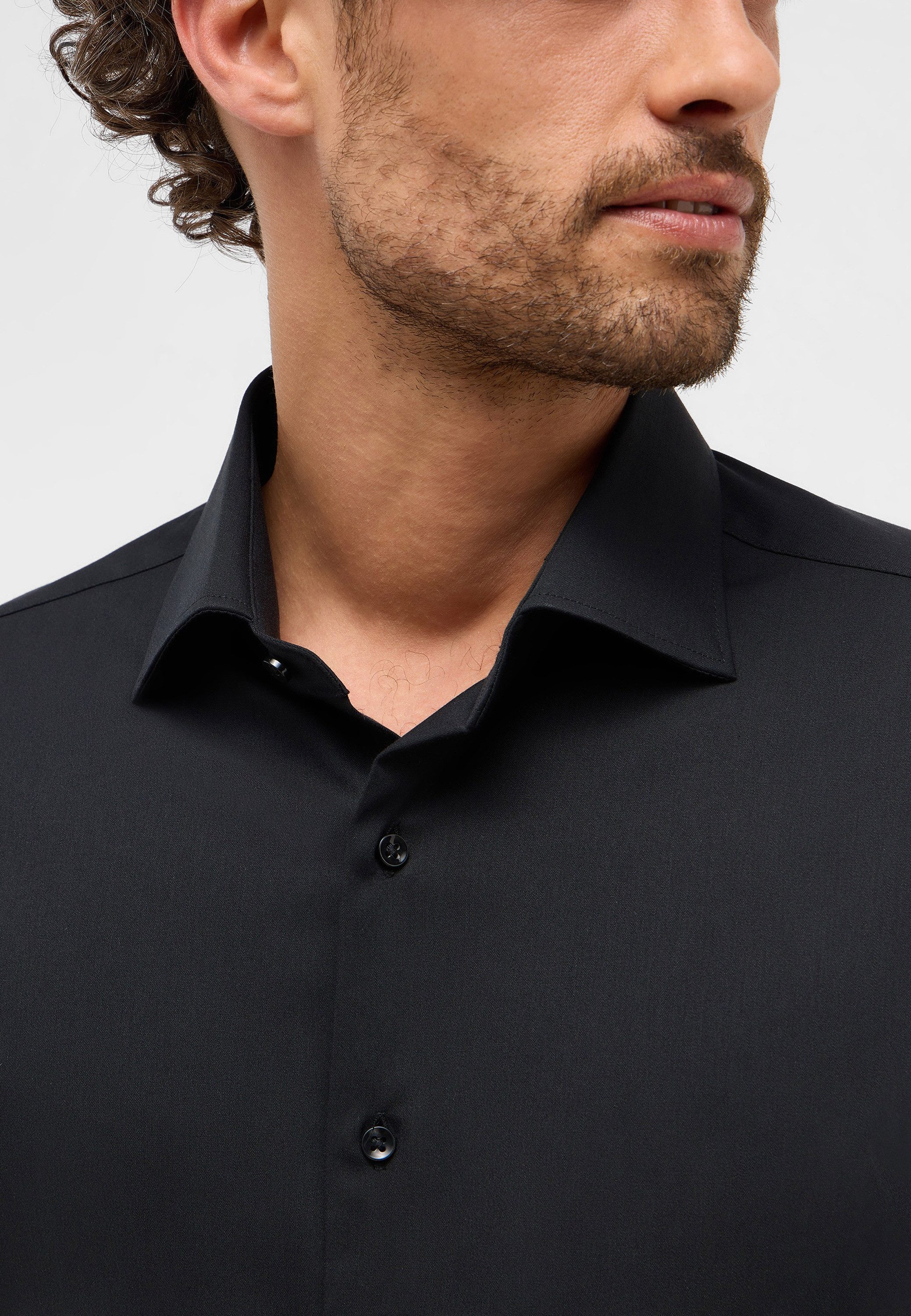 Eterna Overhemd met lange mouwen Slim fit NON IRON (strijkvrij)