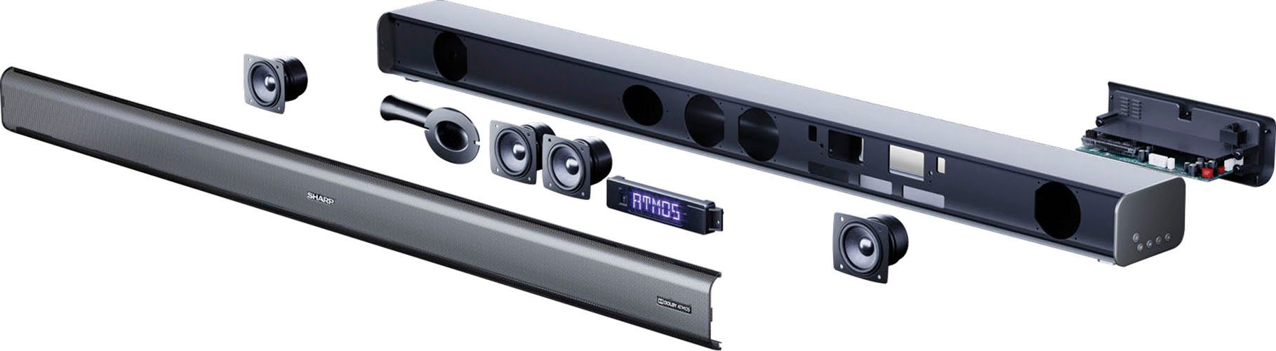 Sharp Soundbar HT-SBW460 met dolby atmos en draadloze subwoofer