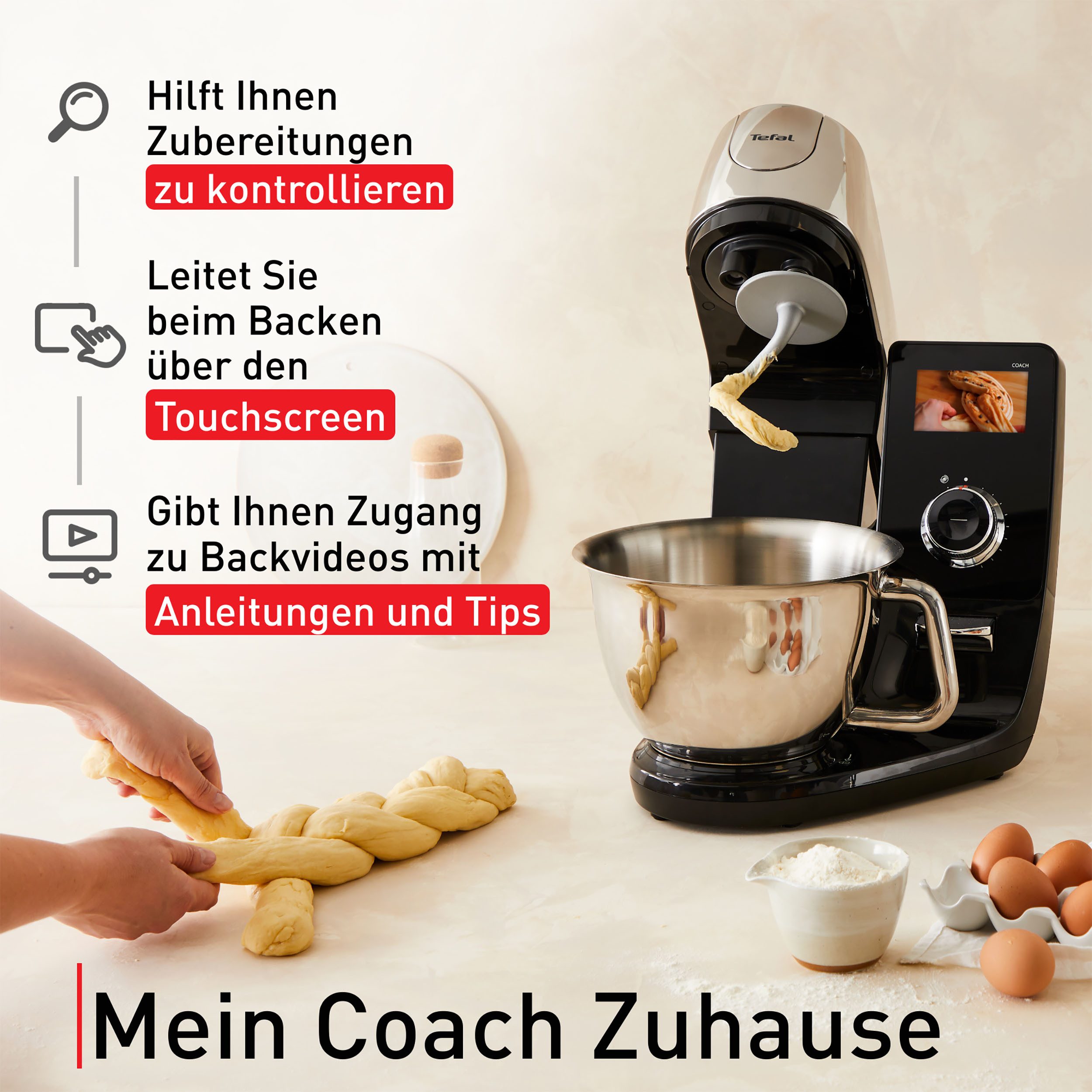 Tefal Keukenmachine QB950D I-Coach Touch
