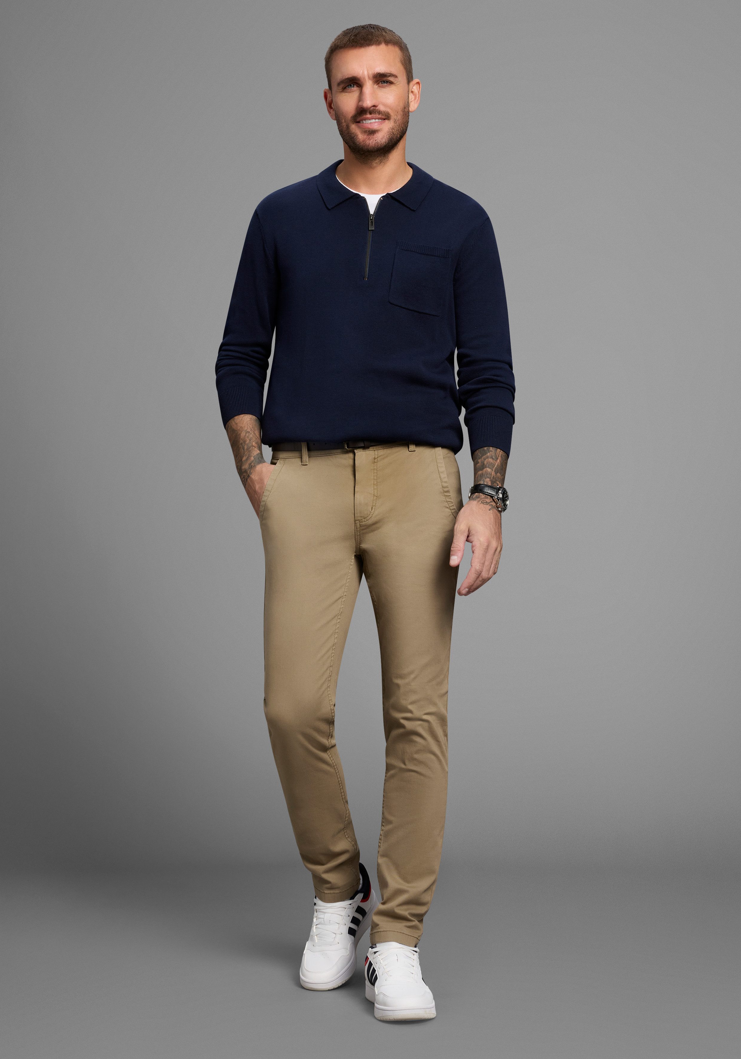Bruno Banani Chino (set, Met een afneembare riem)